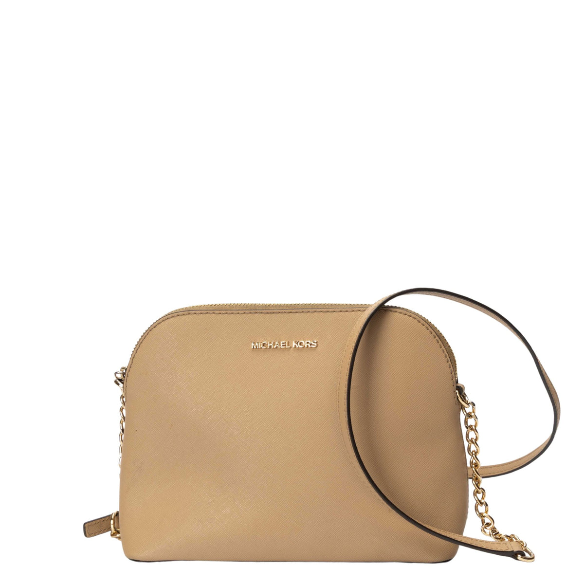 Michael Kors Cindy Dome Beige Crossbody Bag