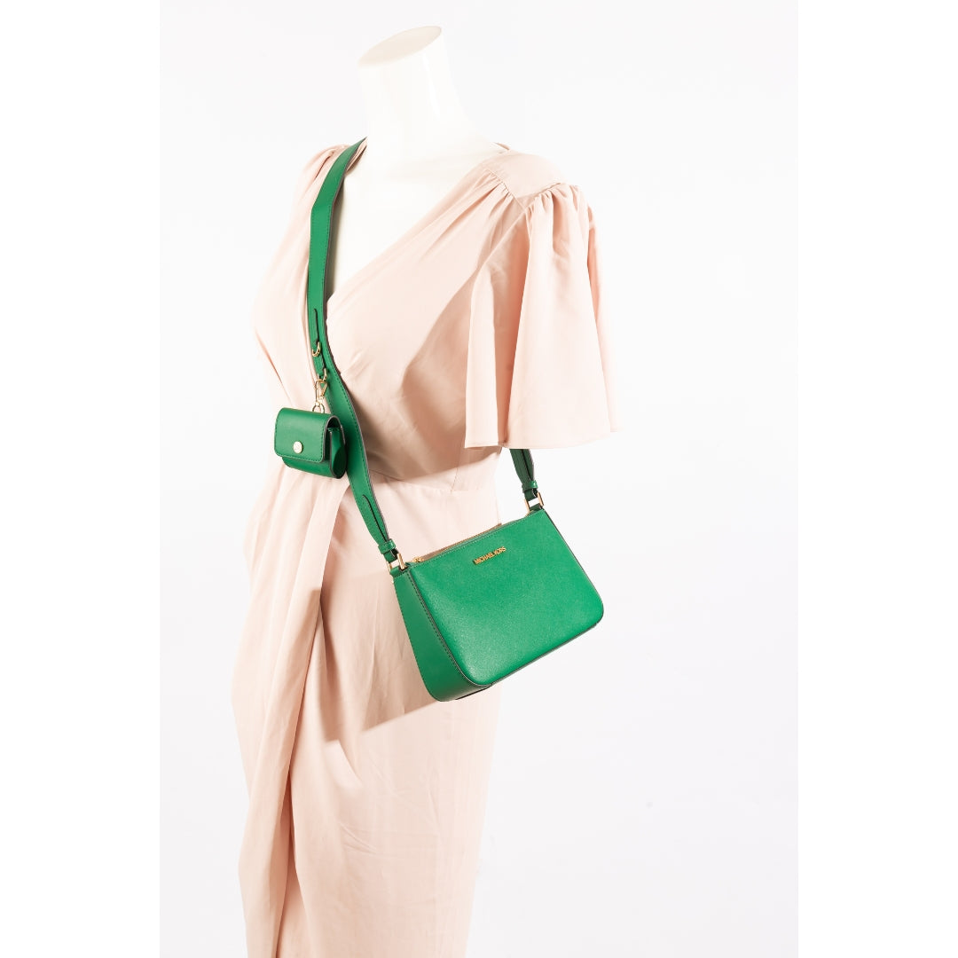 Michael Kors Jet Set Green Crossbody Bag