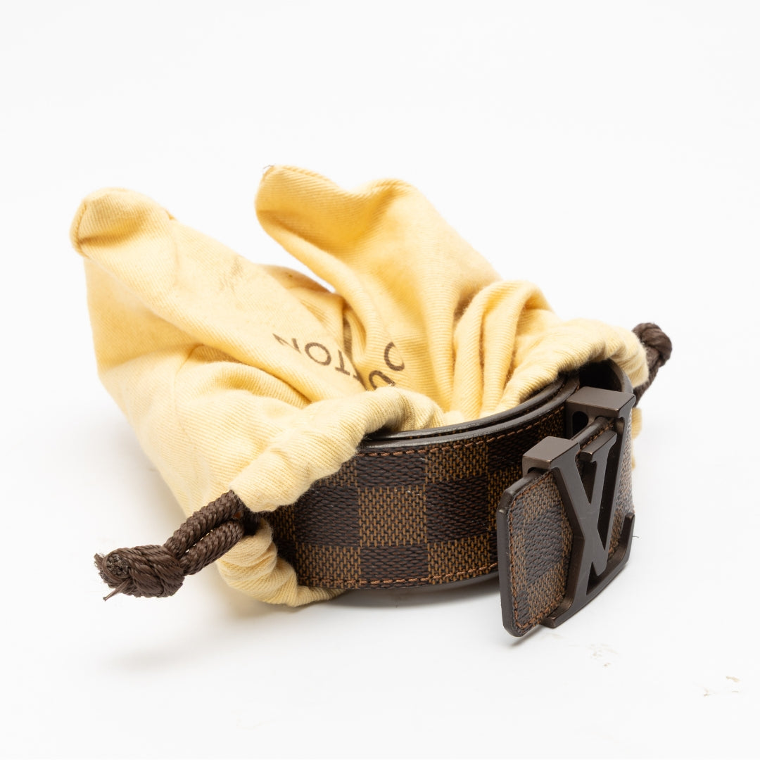 Louis Vuitton Damier Ebene Canvas LV Initiales Belt