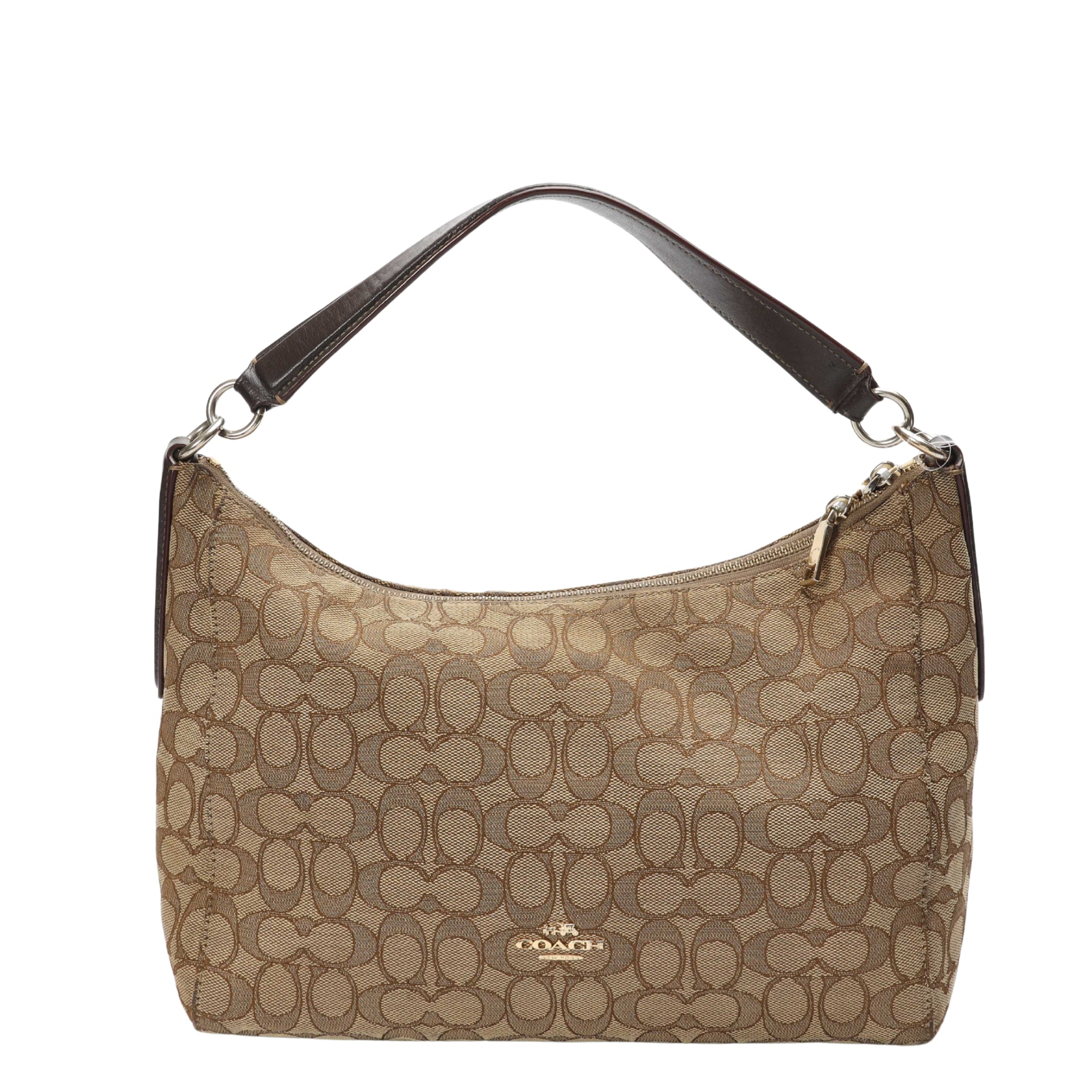Coach Celeste Beige Canvas Hobo Bag