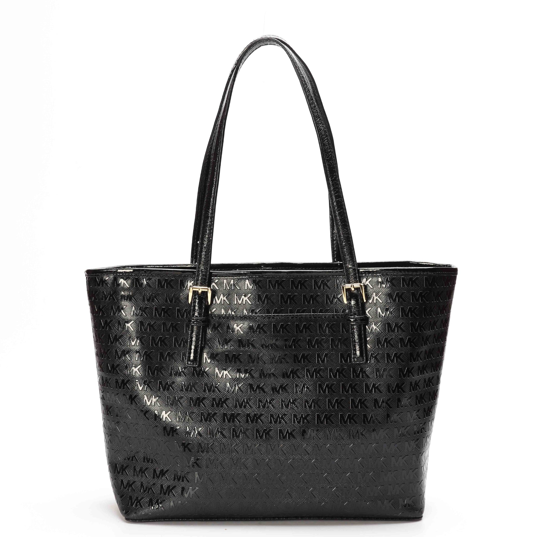 Michael Kors Jet Set Logo Black Tote