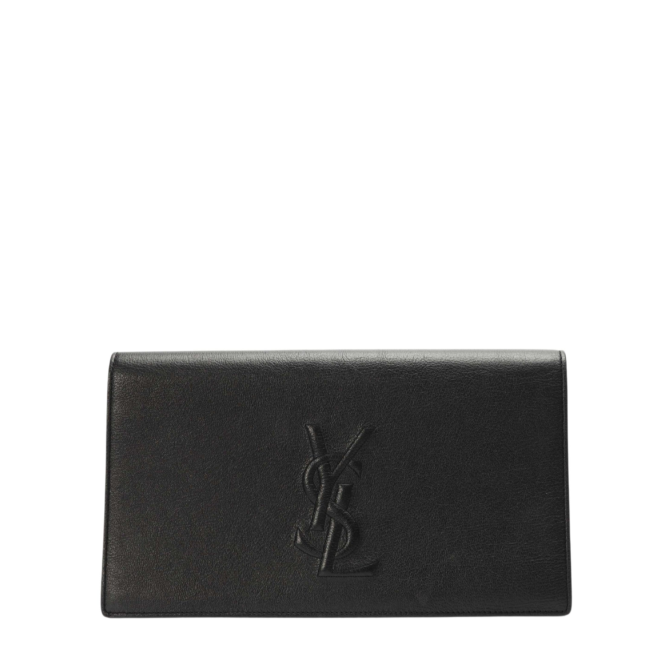 Yves Saint Laurent Black Belle De Jour Flap Clutch