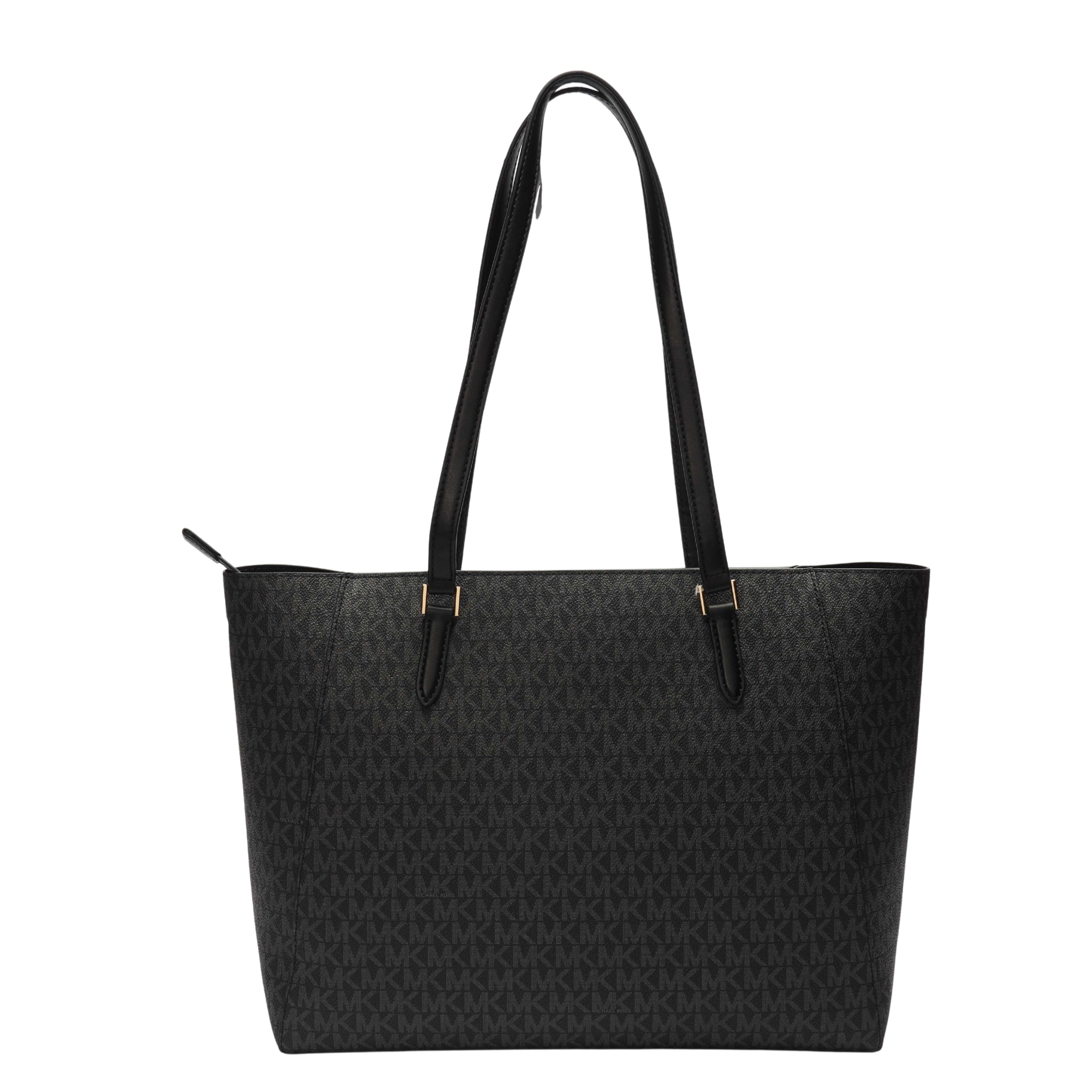Michael Kors Black Charlotte Large Signature Logo Tote