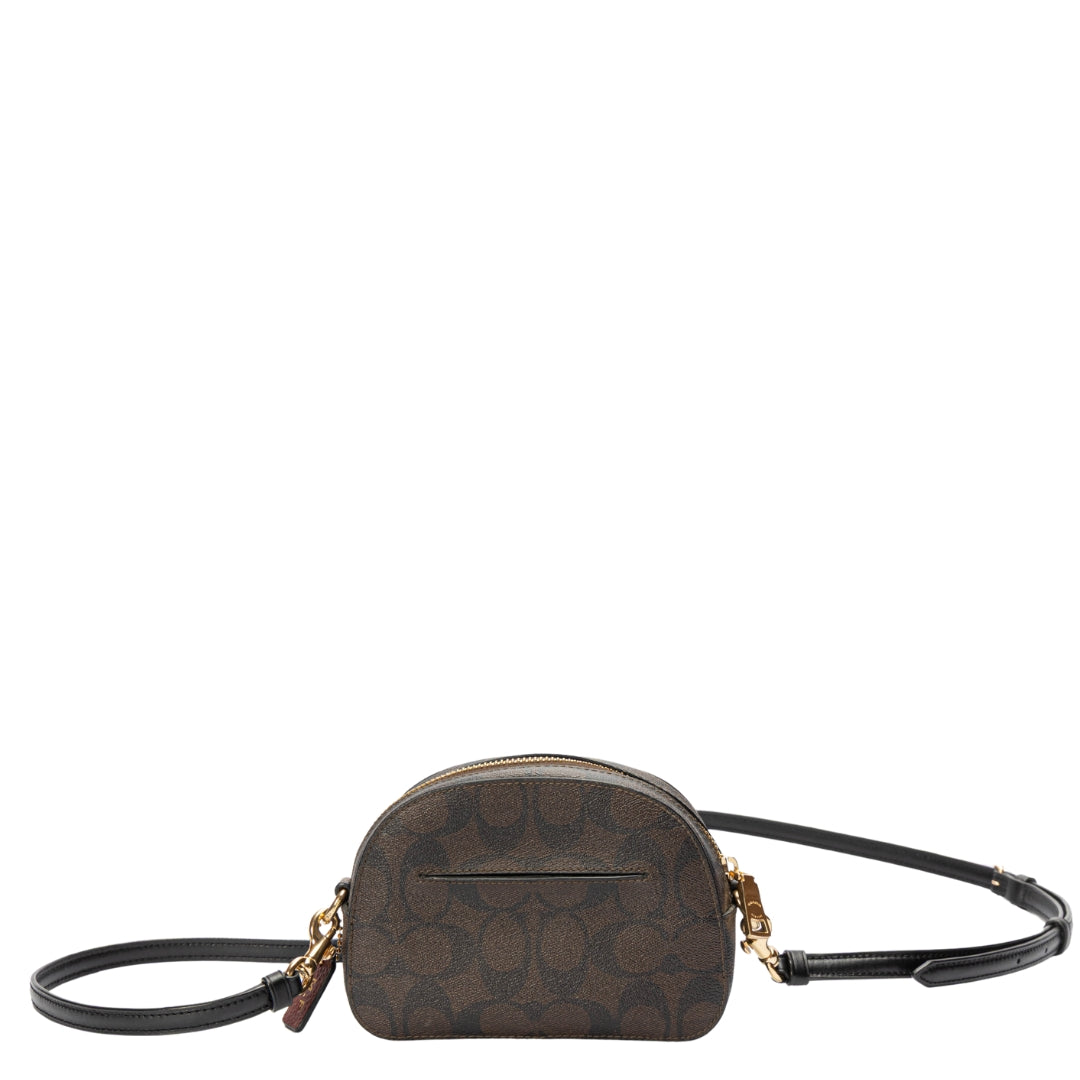 Coach Brown Mini Serena Crossbody Bag