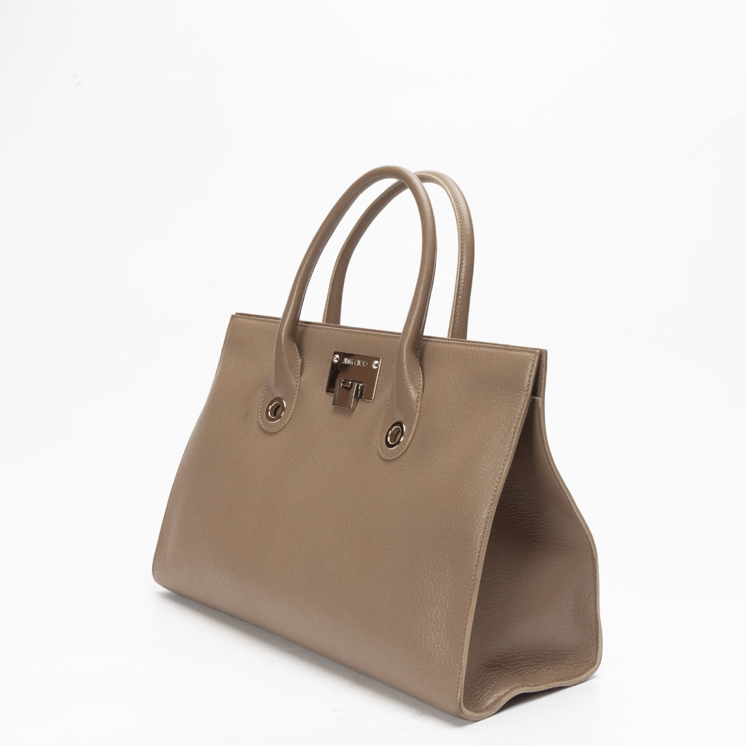 Jimmy Choo Beige Riley Convertible Tote