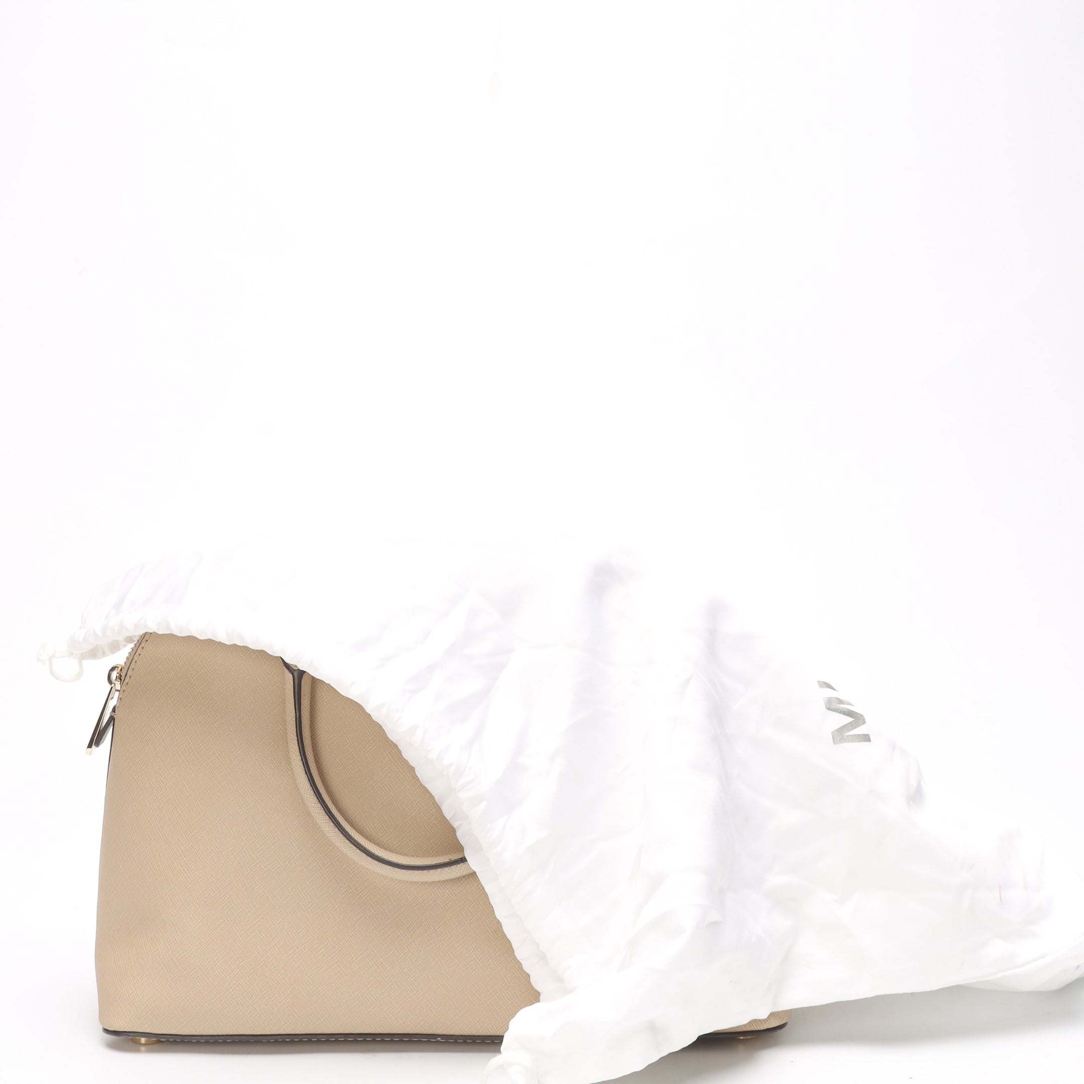 Michael Kors Beige Emmy Large Dome Satchel