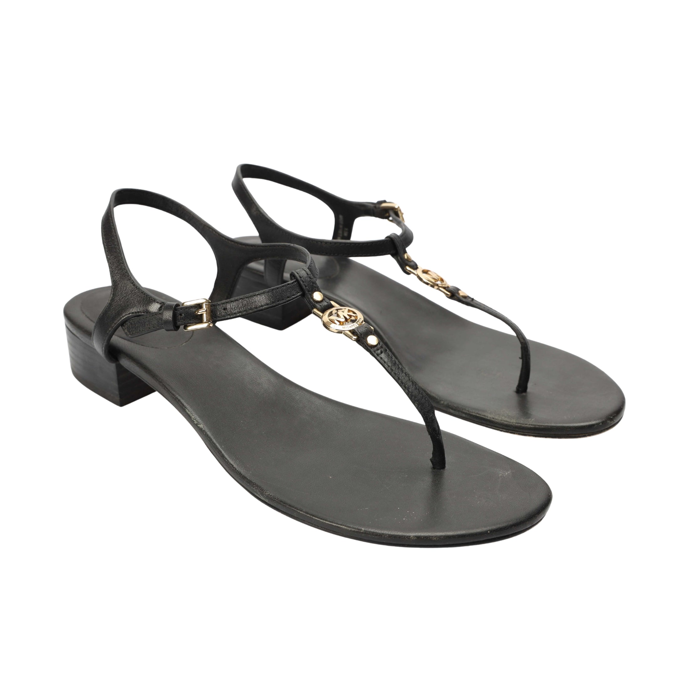 Michael Kors Black Thong Sandals