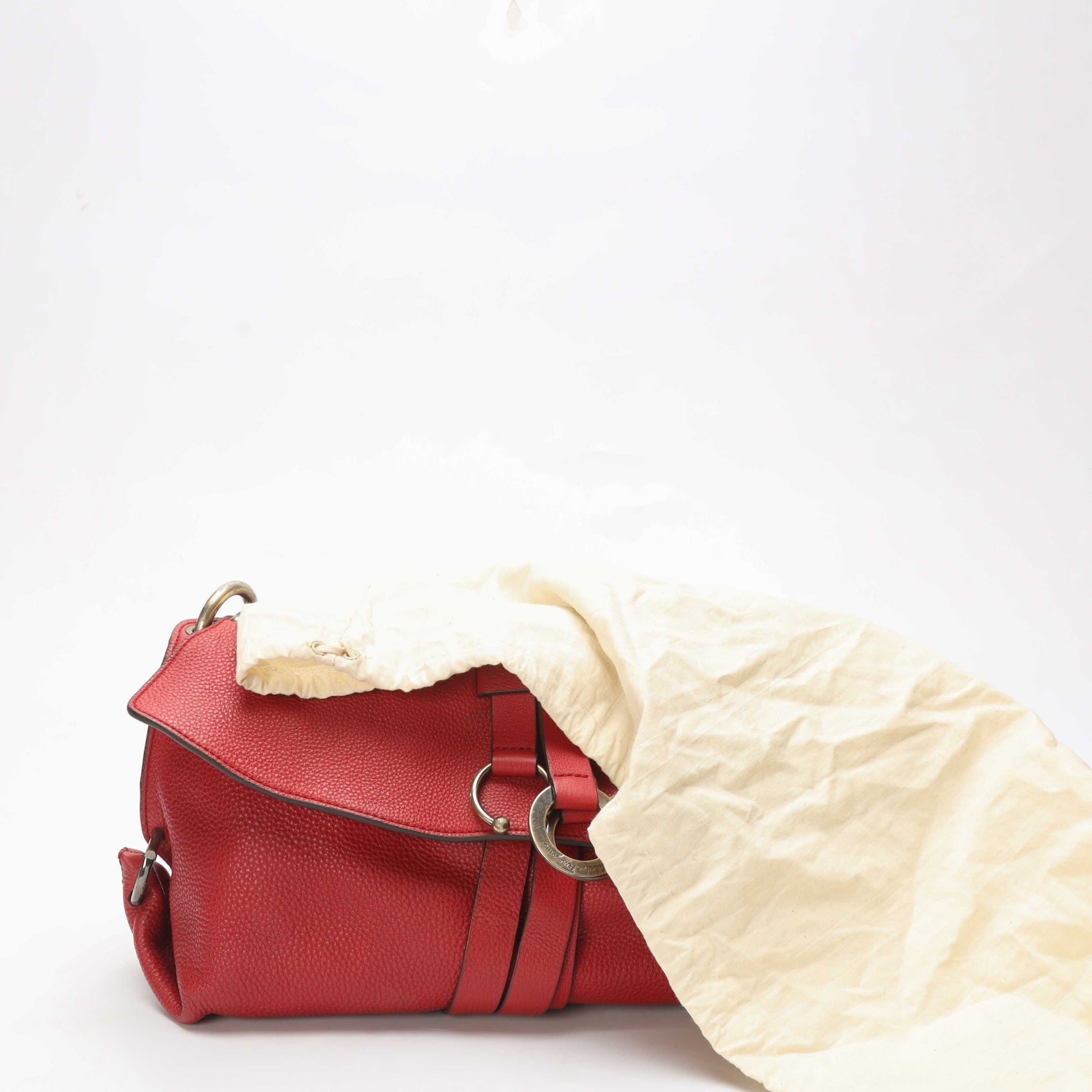 Salvatore Ferragamo Red G Mediterraneo Shoulder Bag