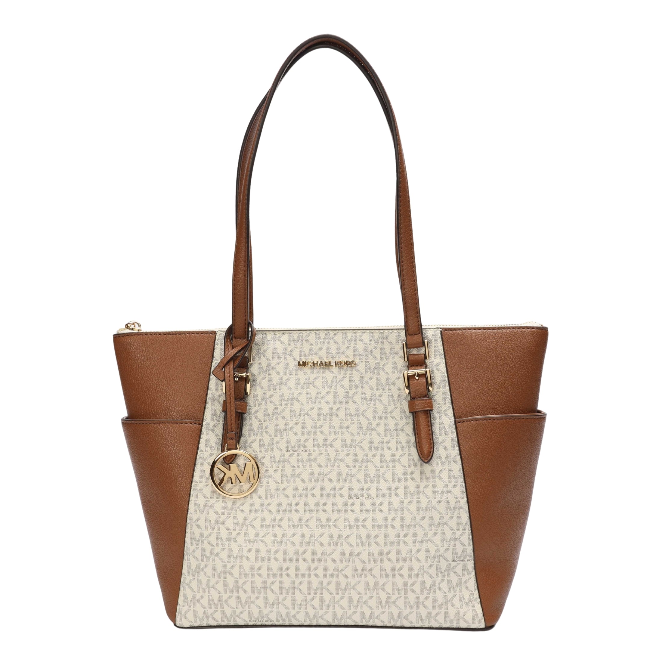 Michael Kors Charlotte Large Logo Vanilla Tote