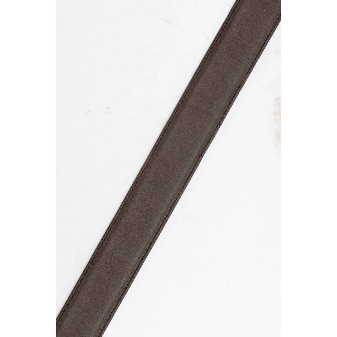 Gucci Logo Buckle Reversible Leather Belt