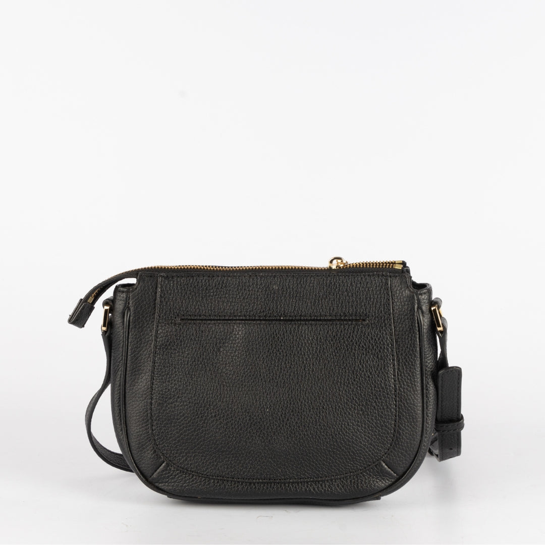 Michael Kors Black Leather Crossbody Bag