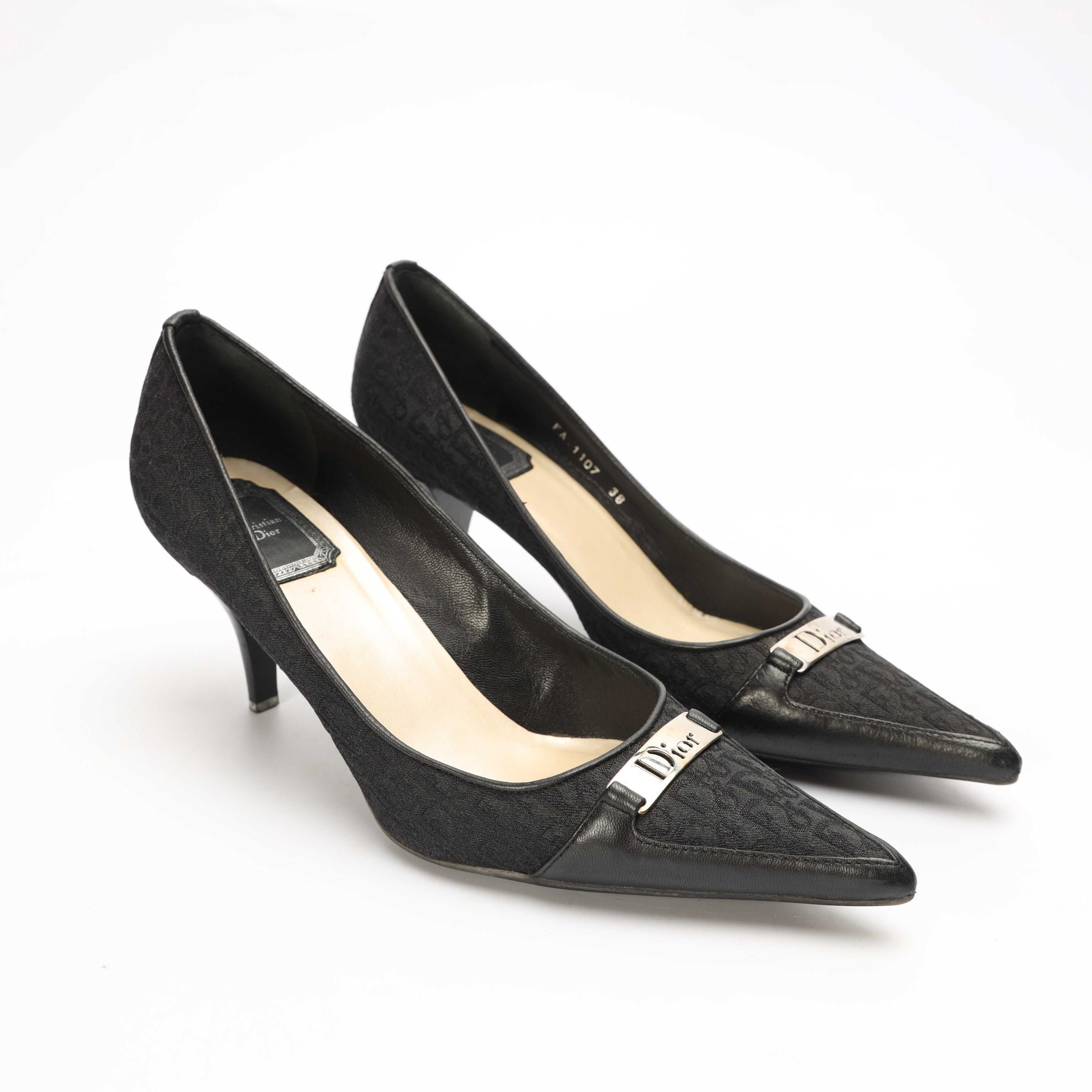 Christian Dior Diorissimo Pattern Pumps