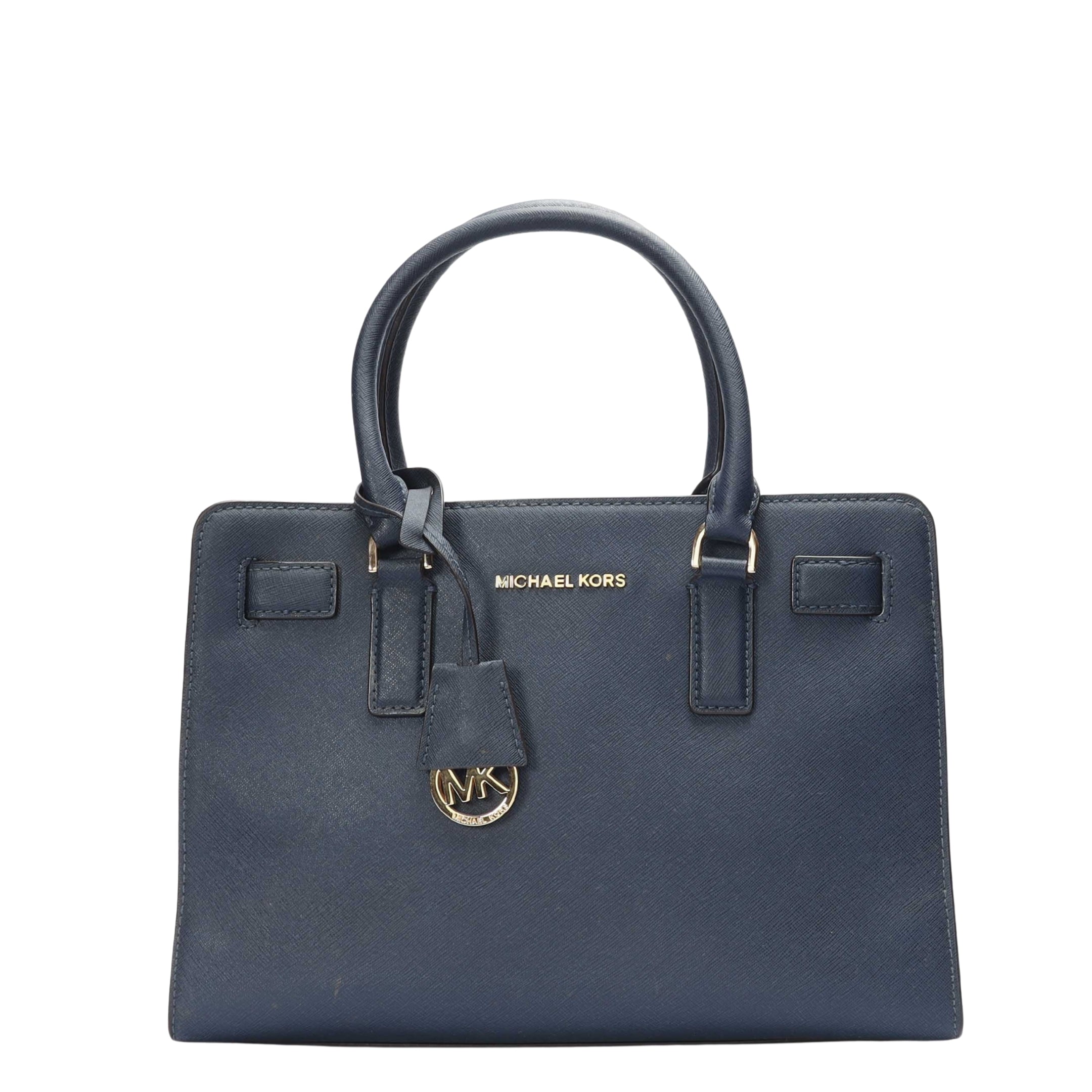 Michael Kors Navy Blue East West Dillon Satchel
