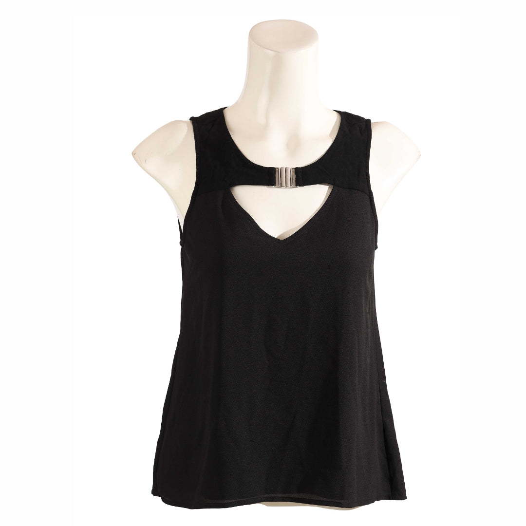 G By Guess Black Sleeveless Top