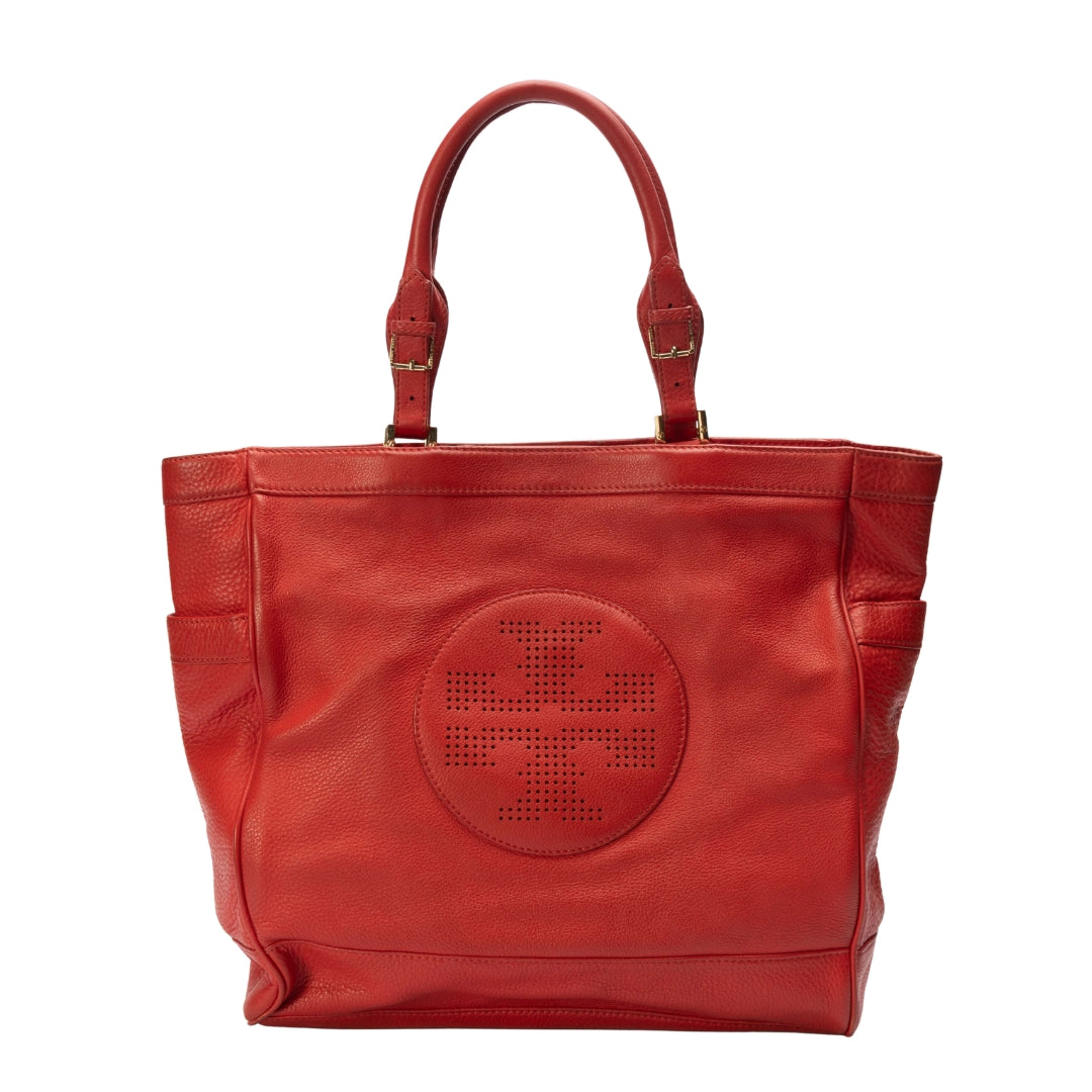Tory Burch Red Shopper Tote