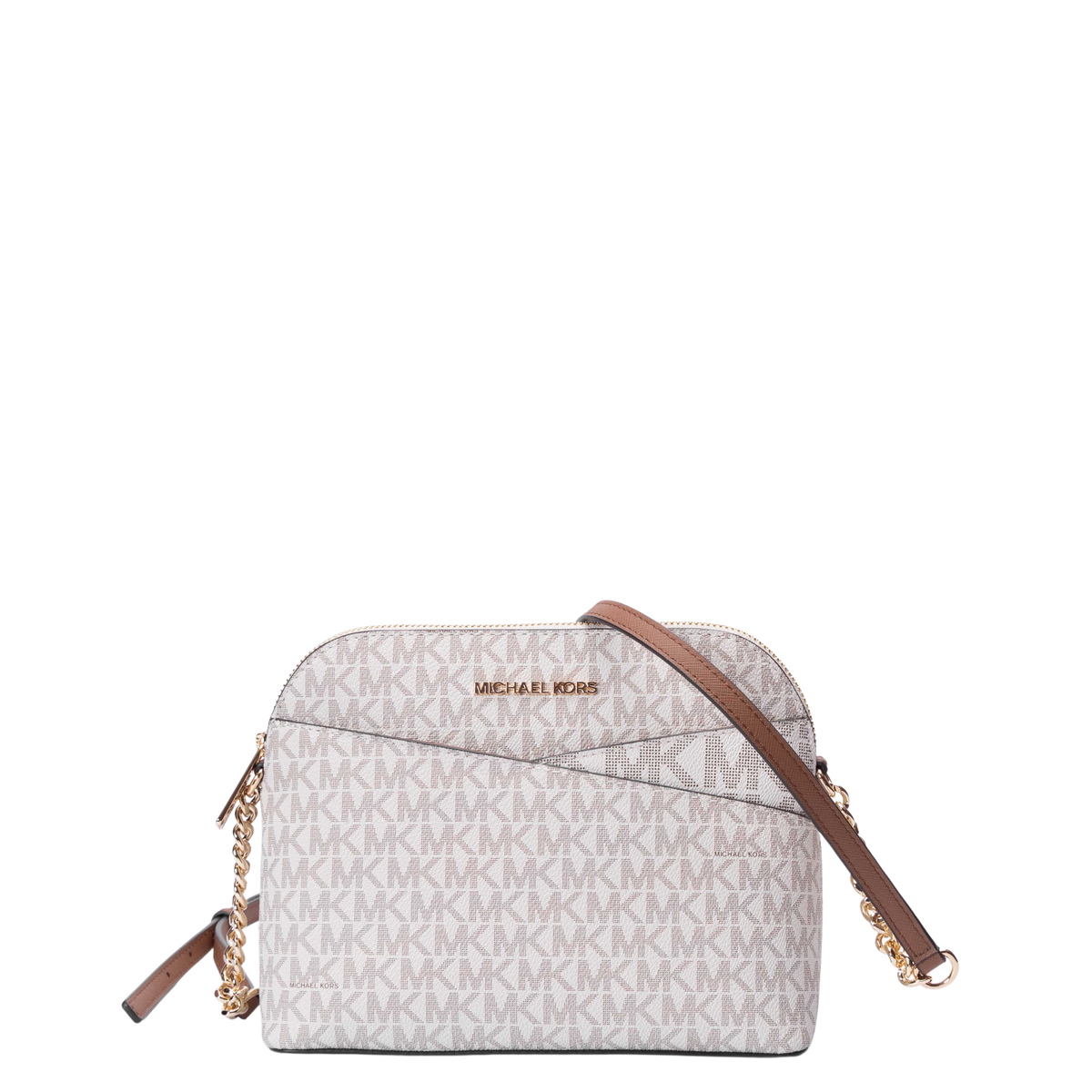 Michael Kors White Jet Set Travel Crossbody Bag