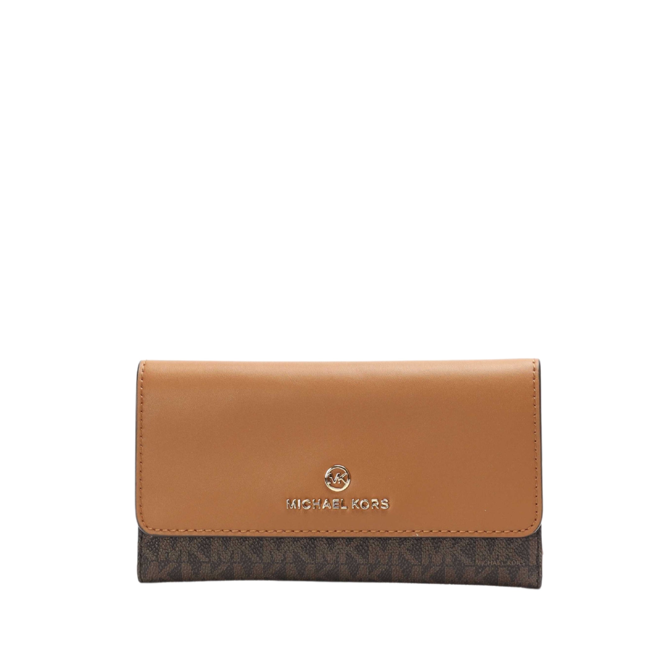 Michael Kors Brown Logo Tri-Fold Wallet