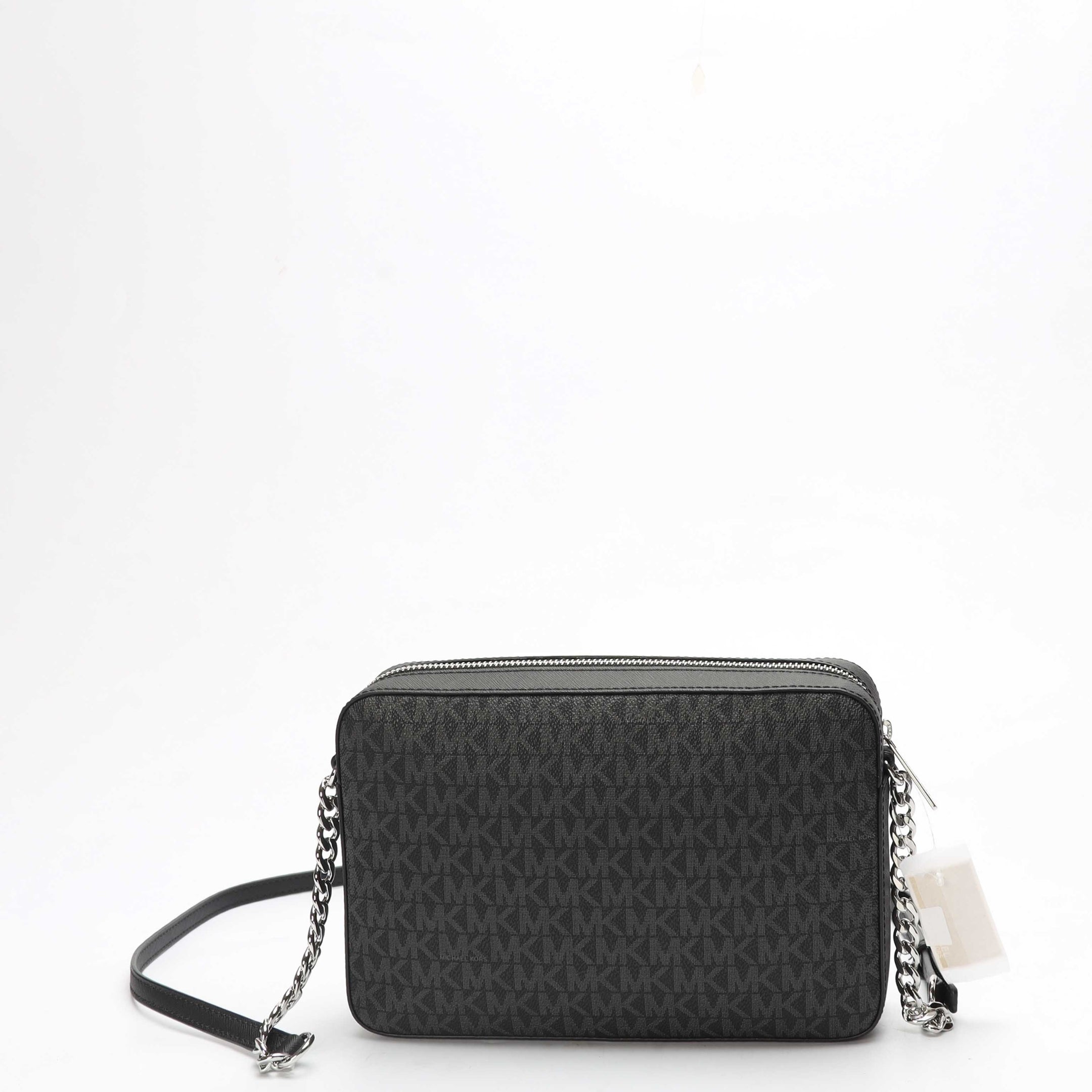 Michael Kors Black Jet Set Logo Camera Crossbody Bag