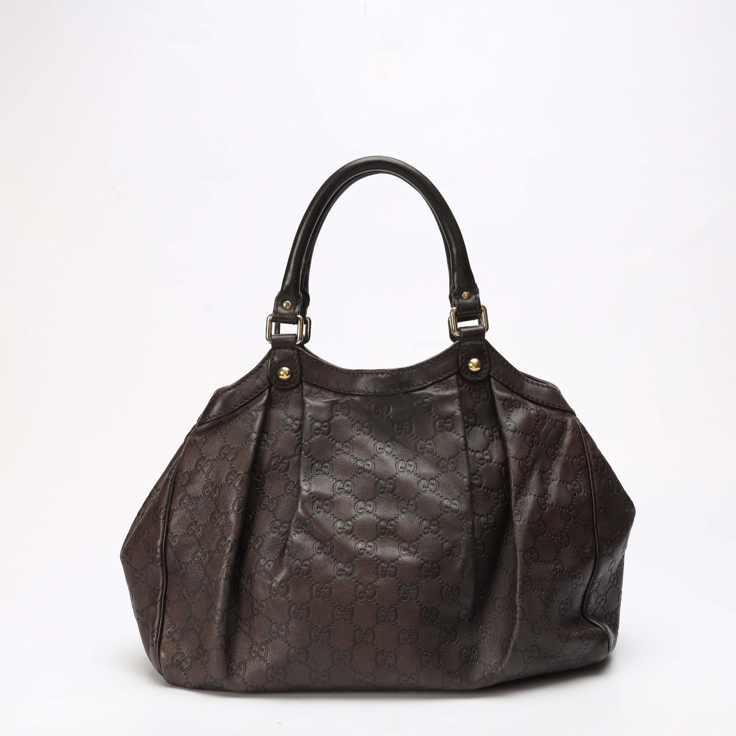 Gucci Brown Guccissima Large Sukey Tote
