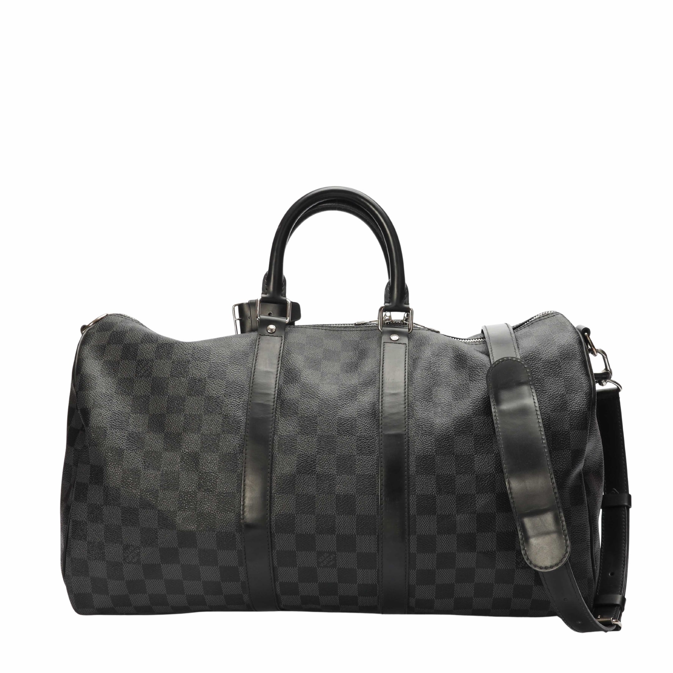 Louis Vuitton Keepall Bandouliere 45 Graphite Canvas Bag