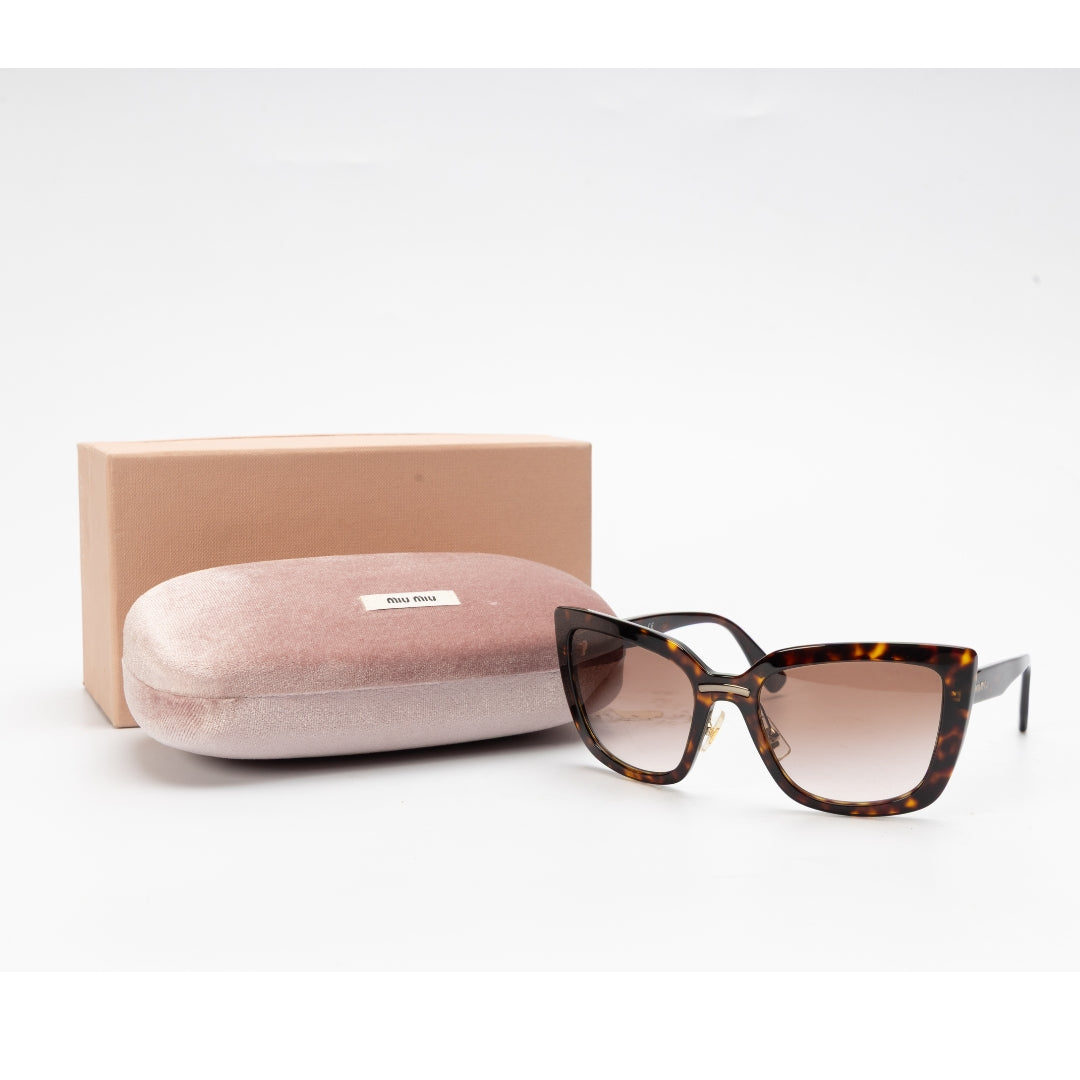 Miu Miu Women Brown Havana Sunglasses