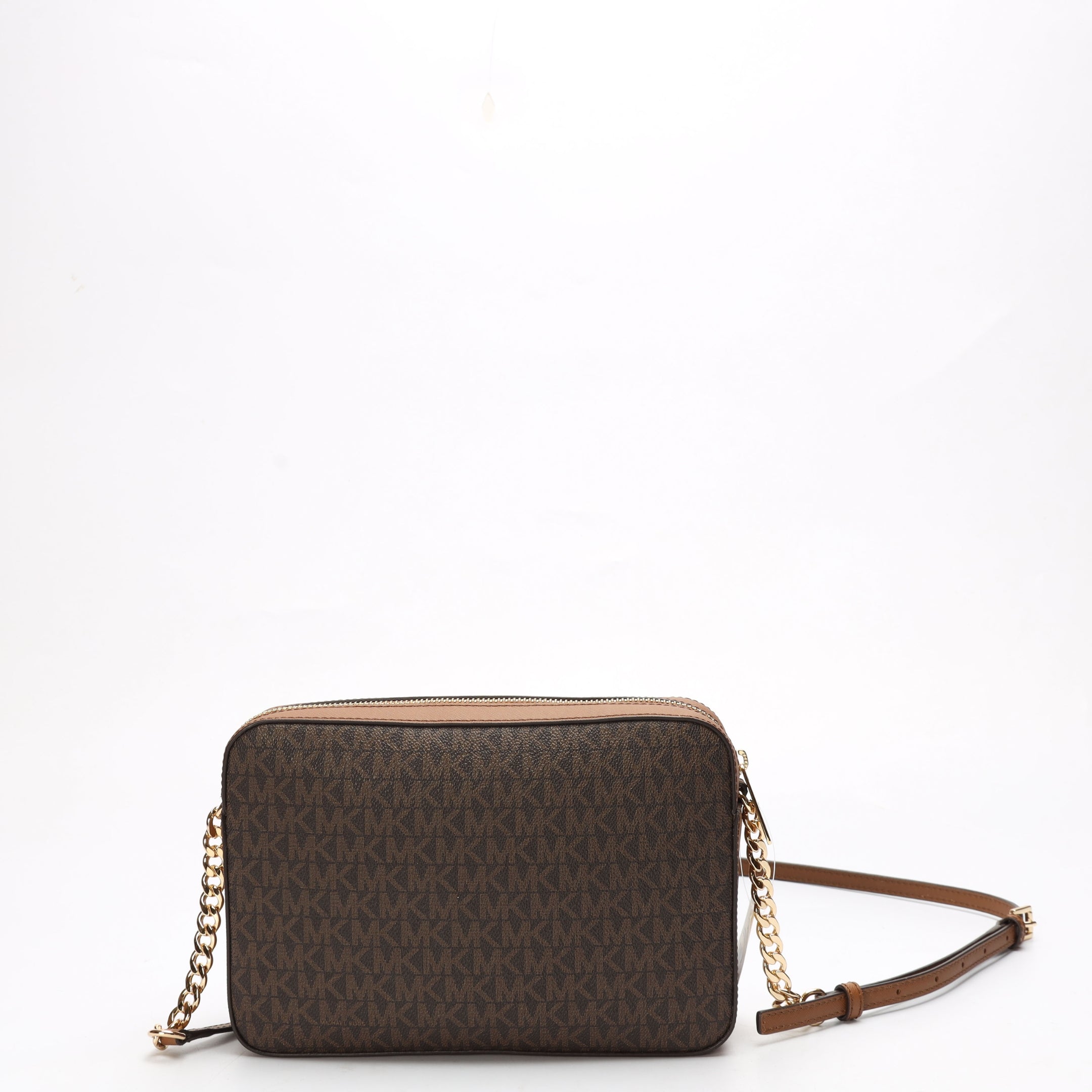 Michael Kors Brown Jet Set Logo Crossbody Bag