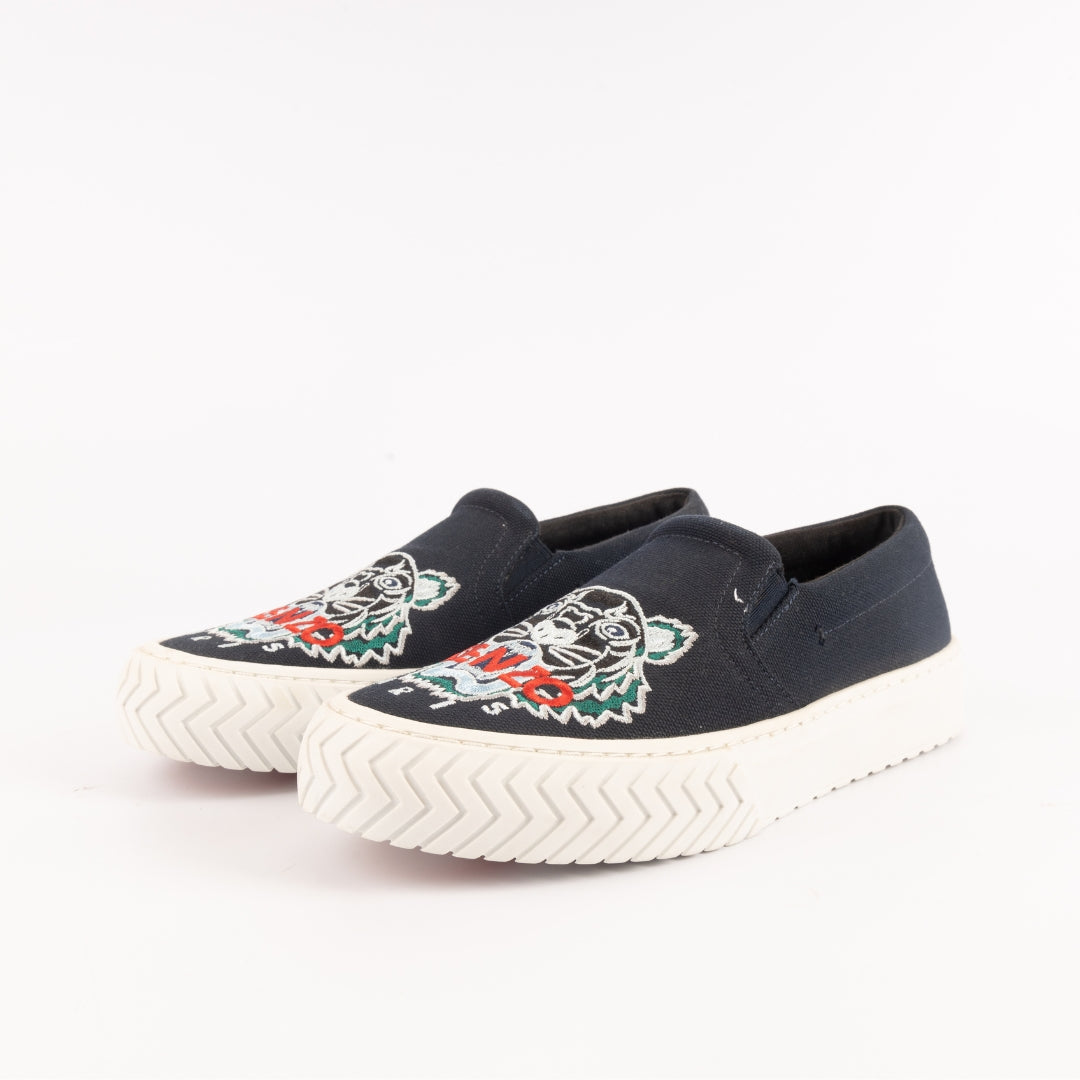 Kenzo K-Skate Embroidered Tiger Logo Sneakers