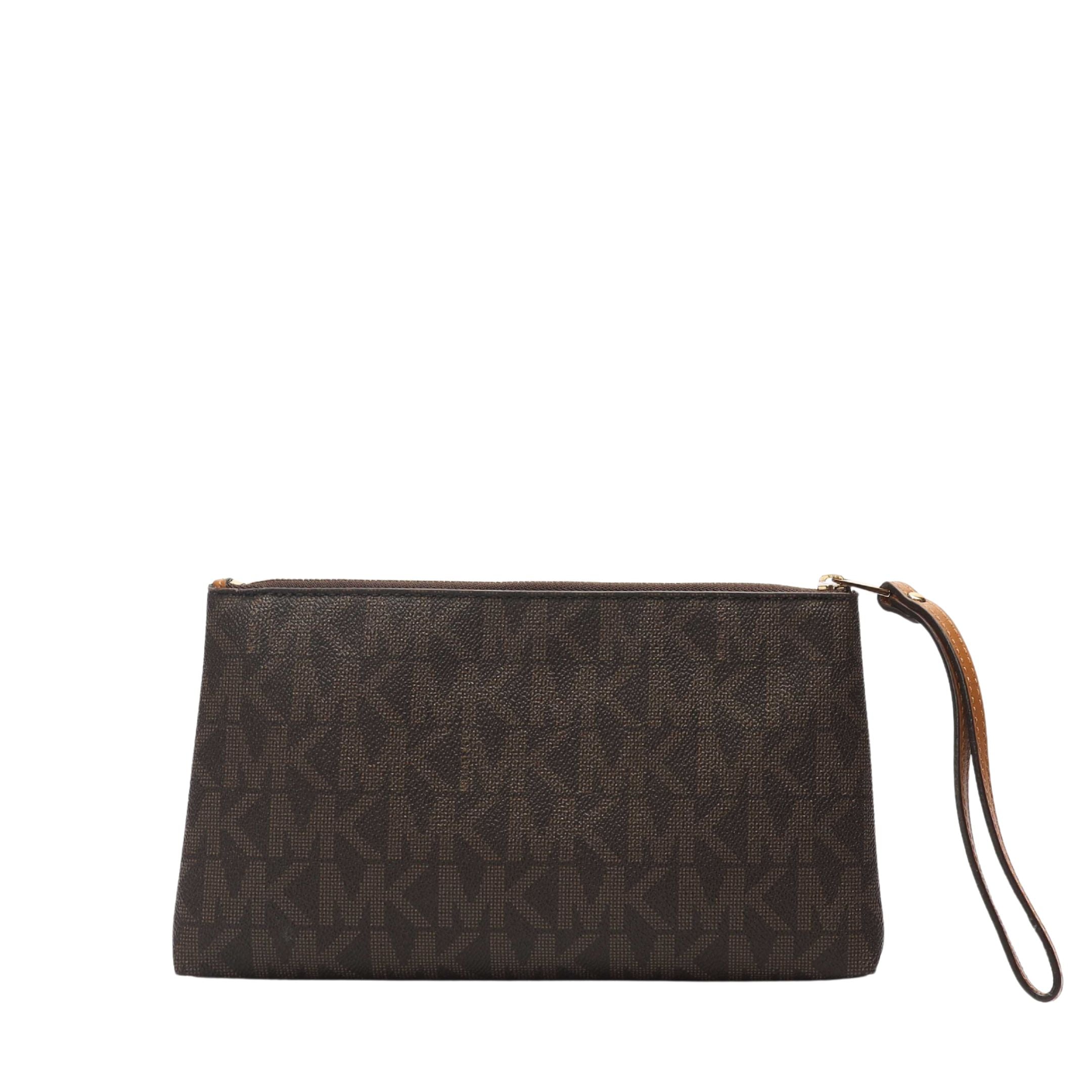 Michael Kors Charlton Medium Brown Wristlet