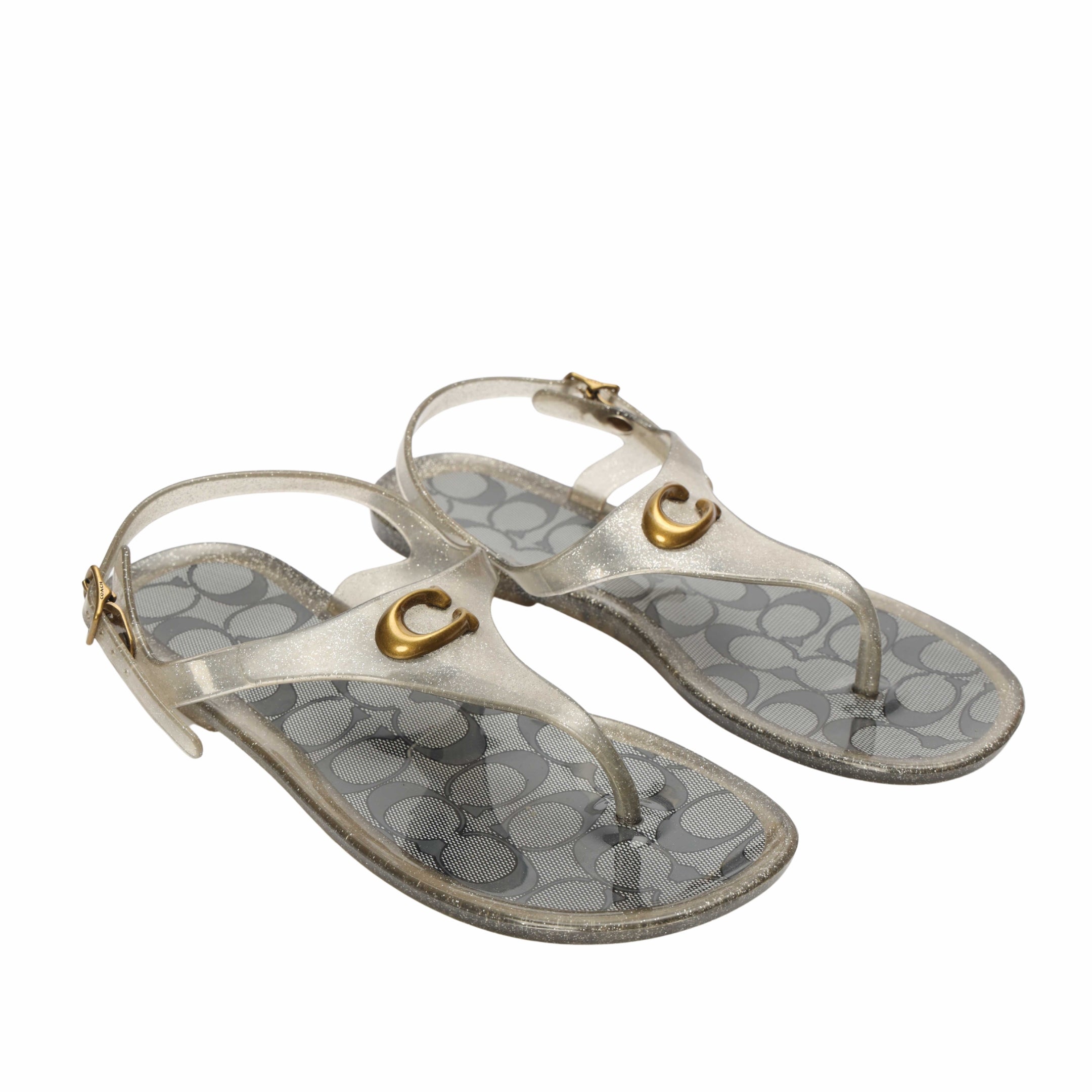 Coach Natalee Jelly T-Strap Slingback Sandals