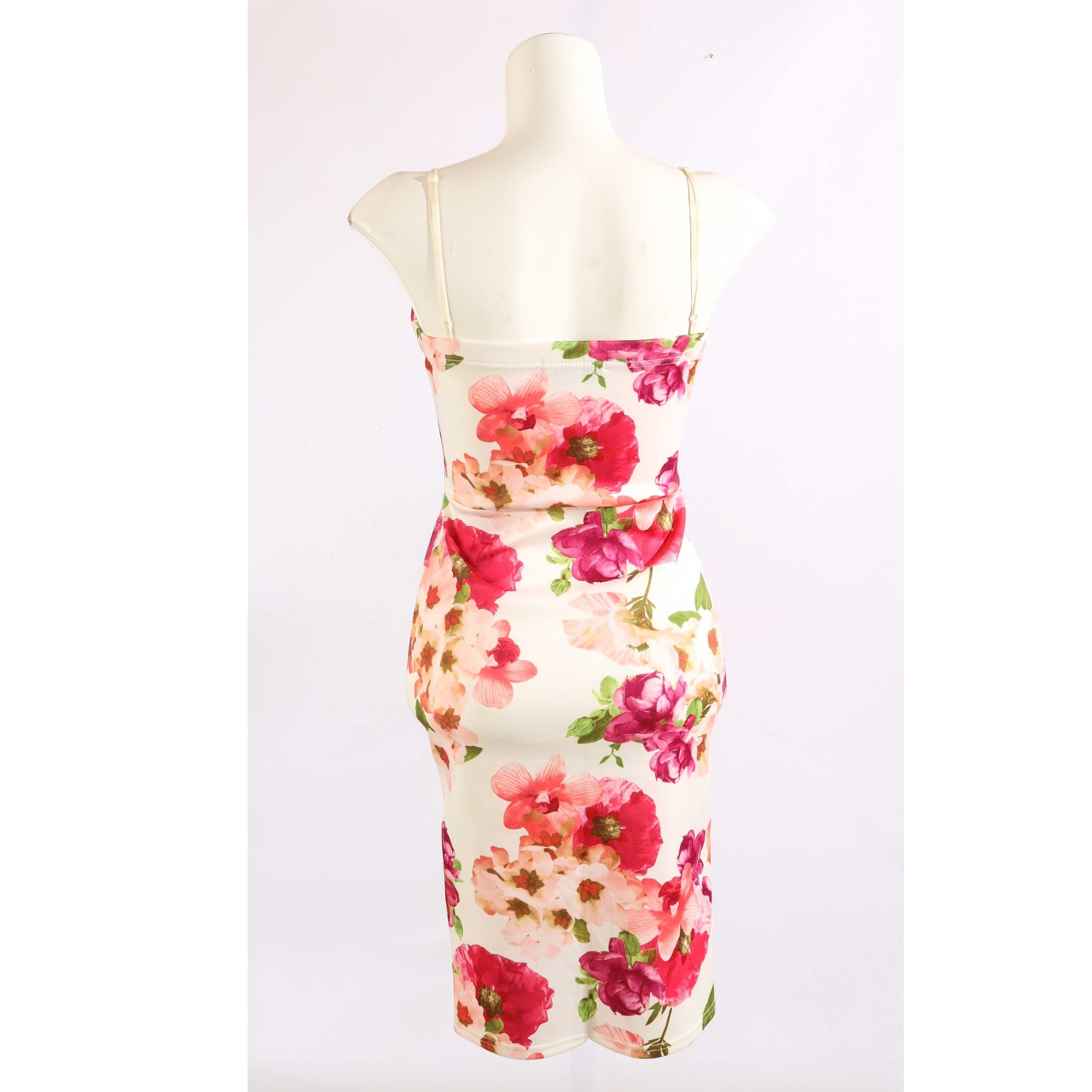 Quiz Pink Floral Bodycon Dress