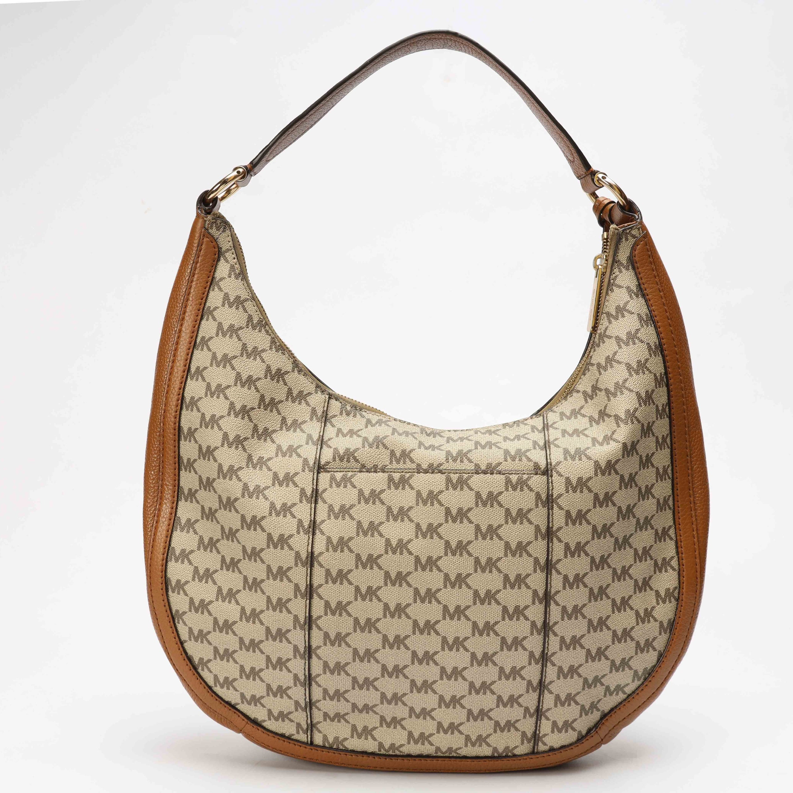 Michael Kors Lydia Vanilla Logo Hobo Bag