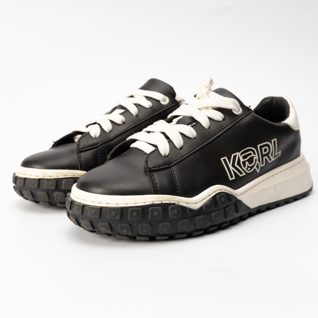 Karl Lagerfeld Leather Lace-up Trainers Sneakers
