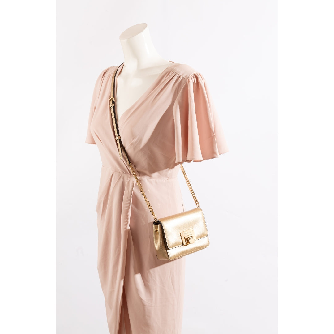Michael Kors Tina Gold Crossbody Bag
