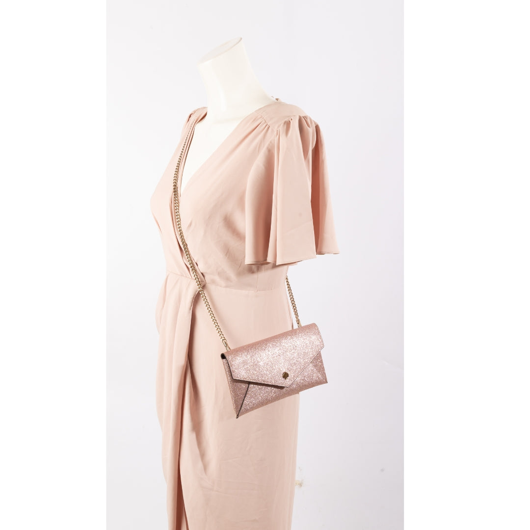 Kate Spade Burgess Rose Court Chain Clutch