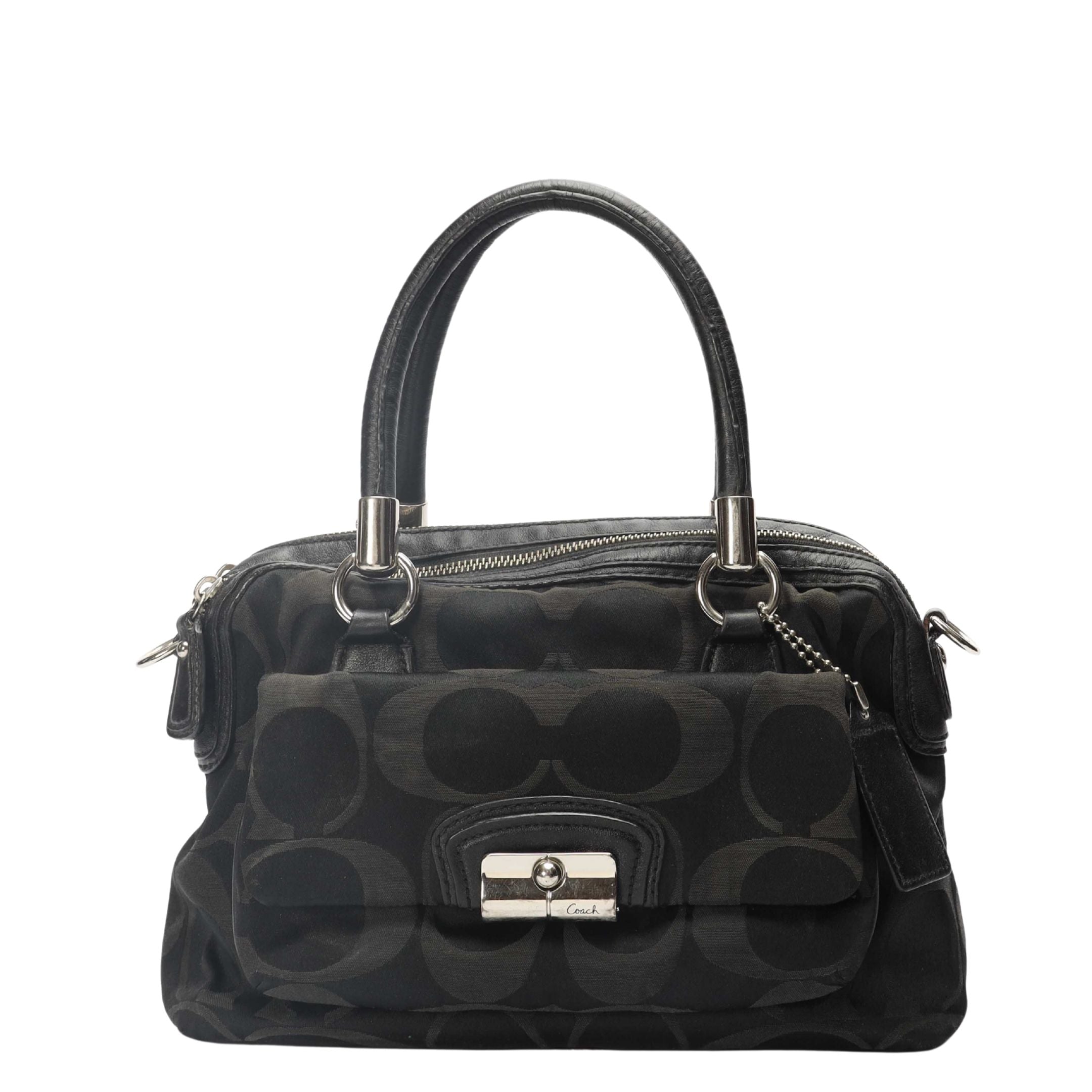 Coach Black Kristin Double Zip Satchel