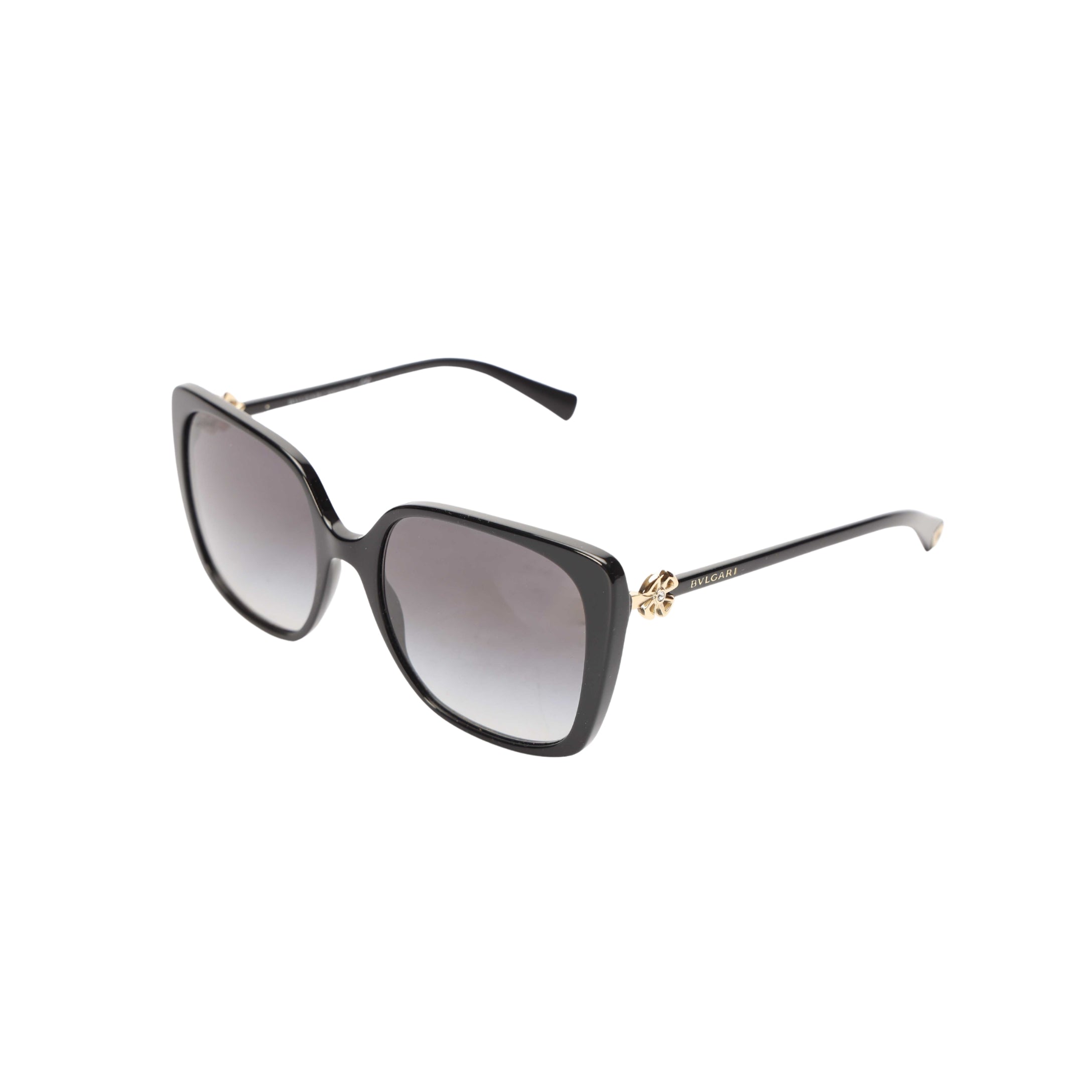 Bvlgari Acetate Square Black Sunglasses