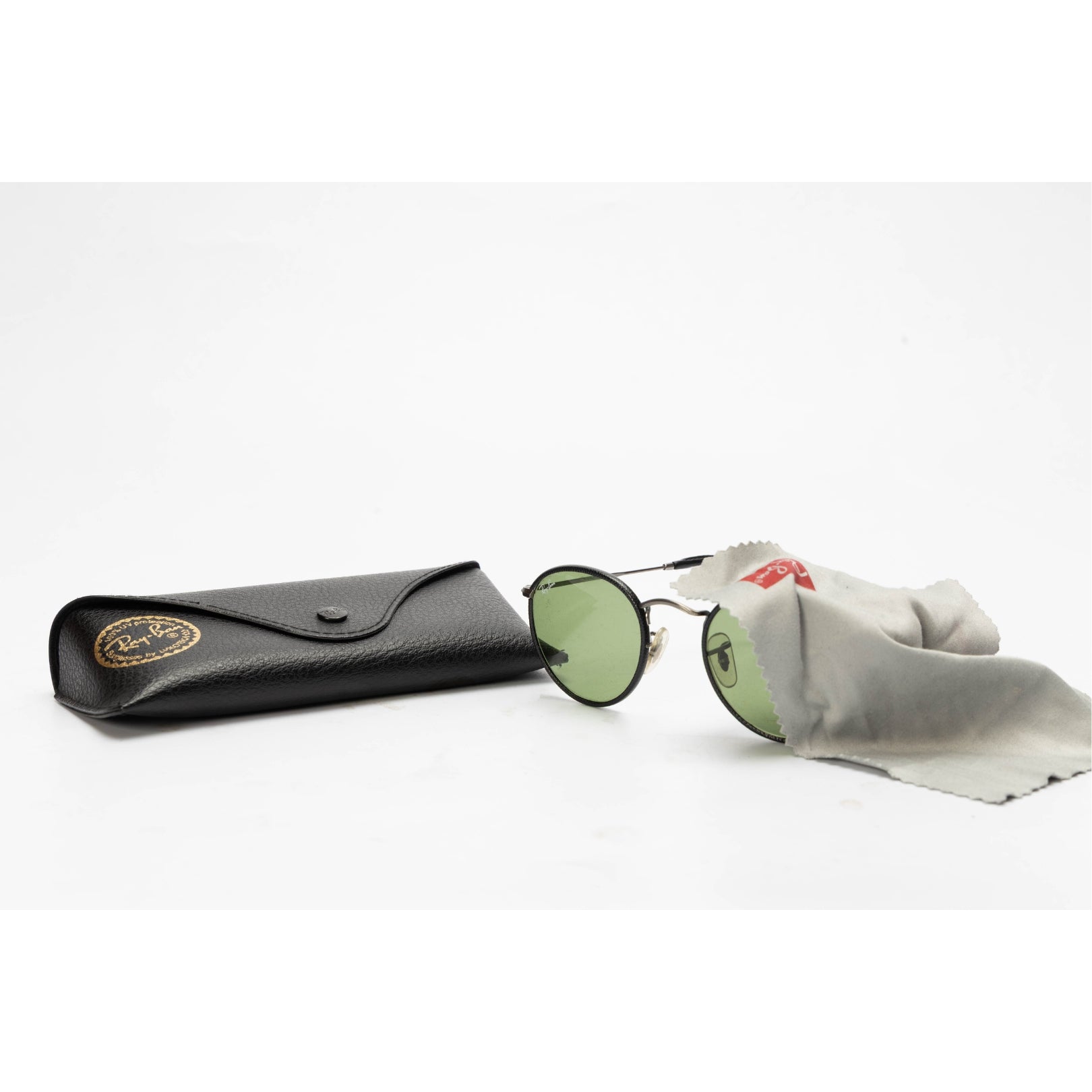 Ray Ban Green Round Metal Sunglasses