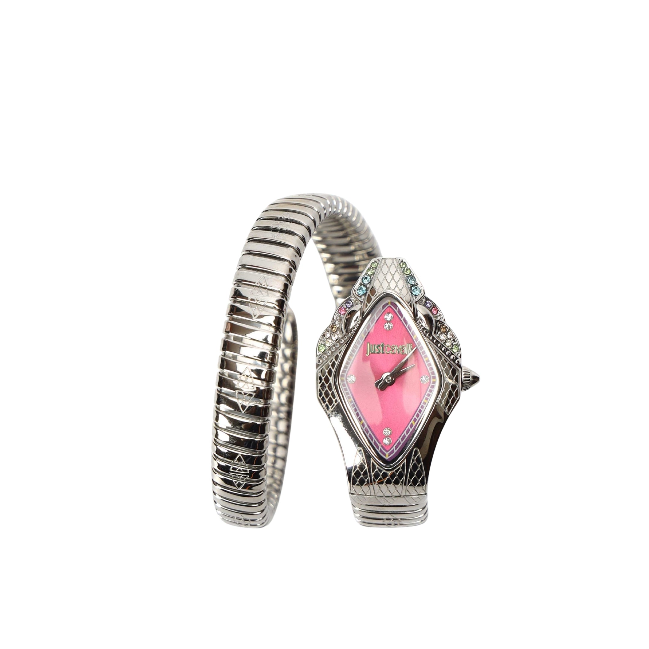 Just Cavalli Silver Ferocious Analogue Watch