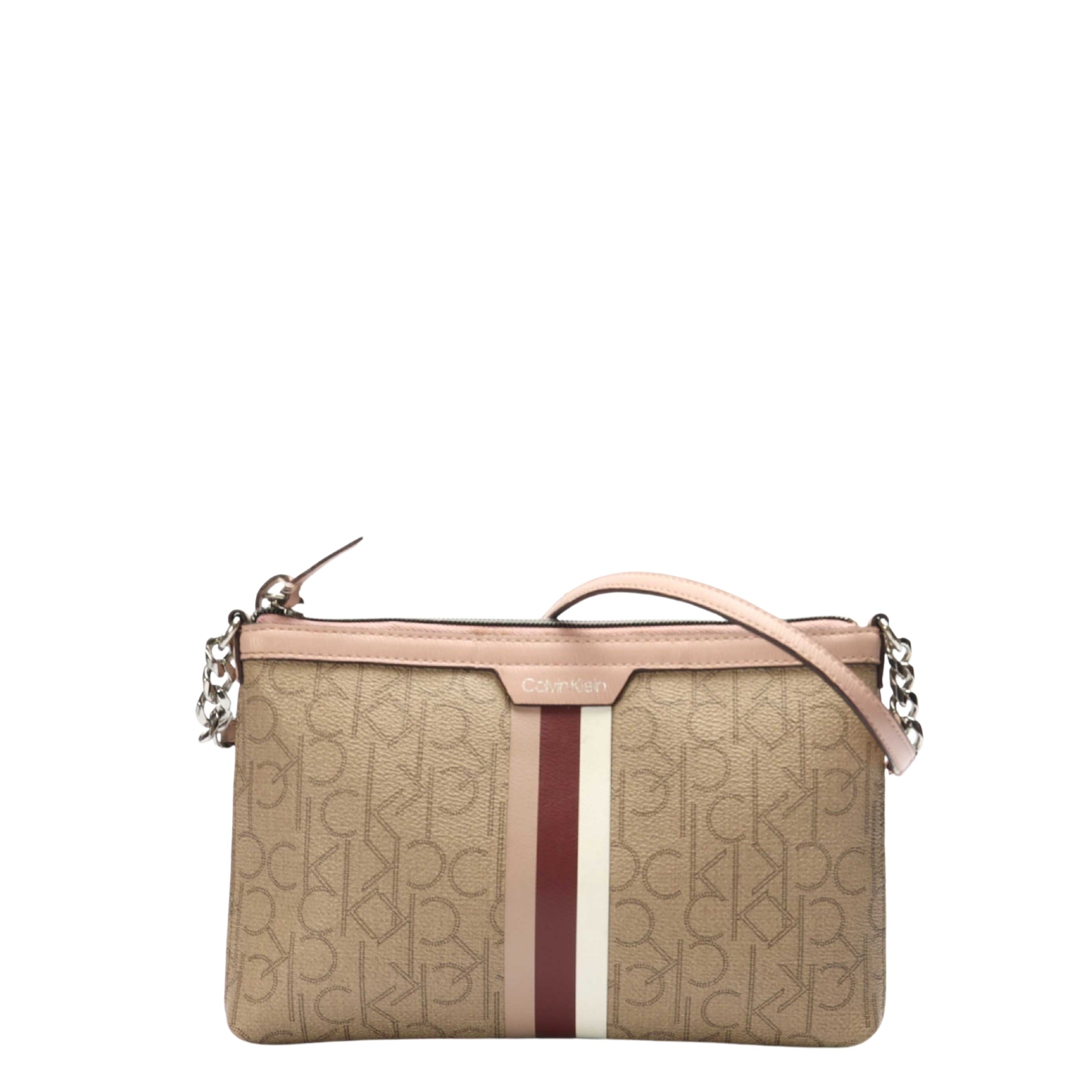 Calvin Klein Printed Structured Pochette Bag