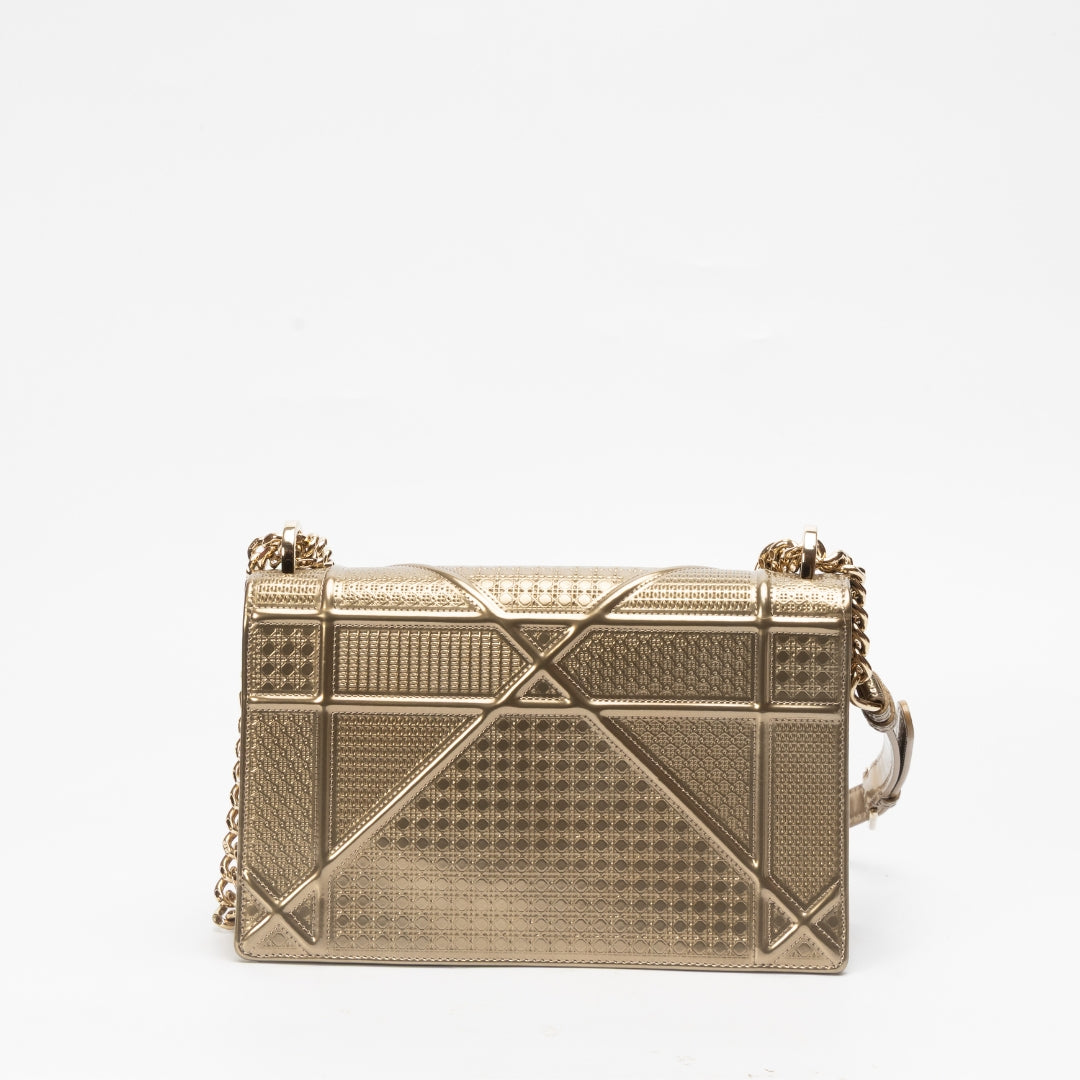 Dior Diorama Metallic Medium Crossbody Bag