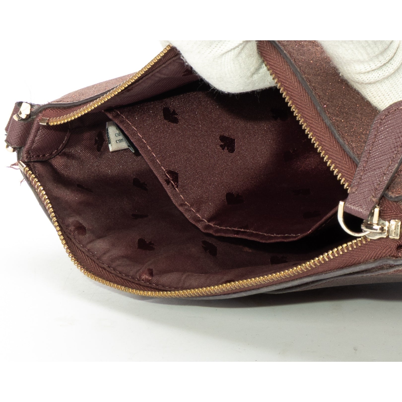 Kate Spade Maroon Shimmy Crossbody Bag