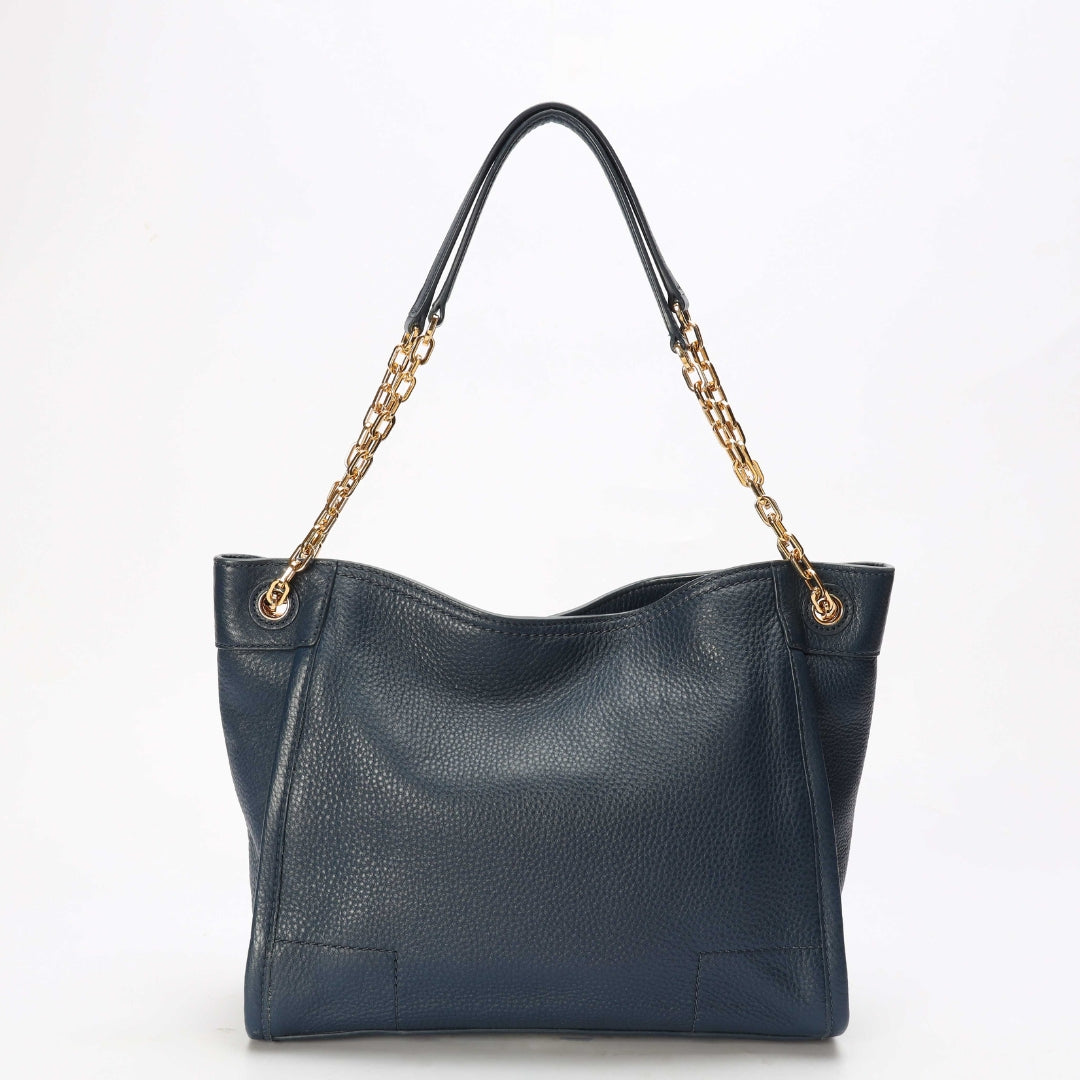 Tory Burch Blue McGraw Slouchy Tote