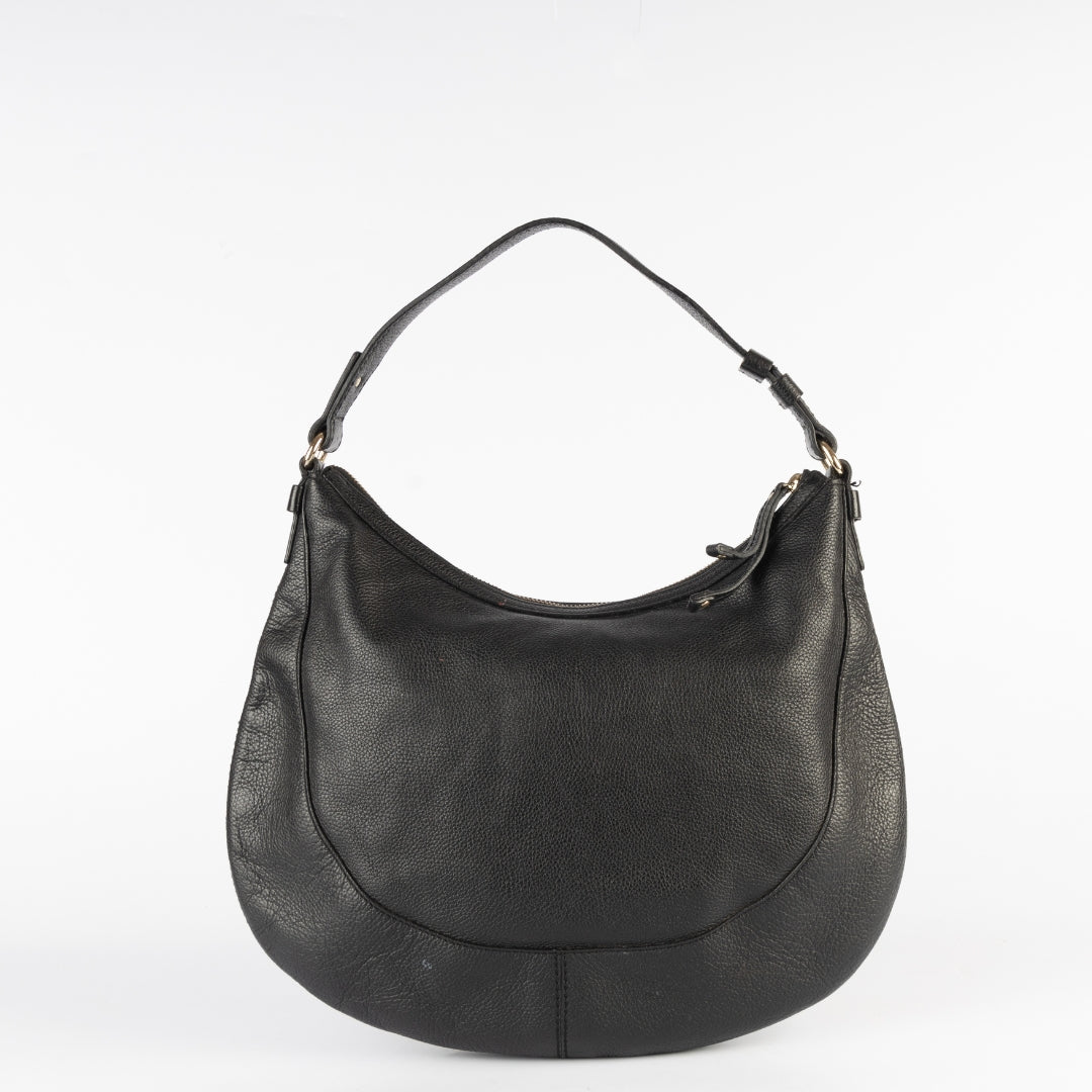 Kate Spade Black Leather Hobo Bag
