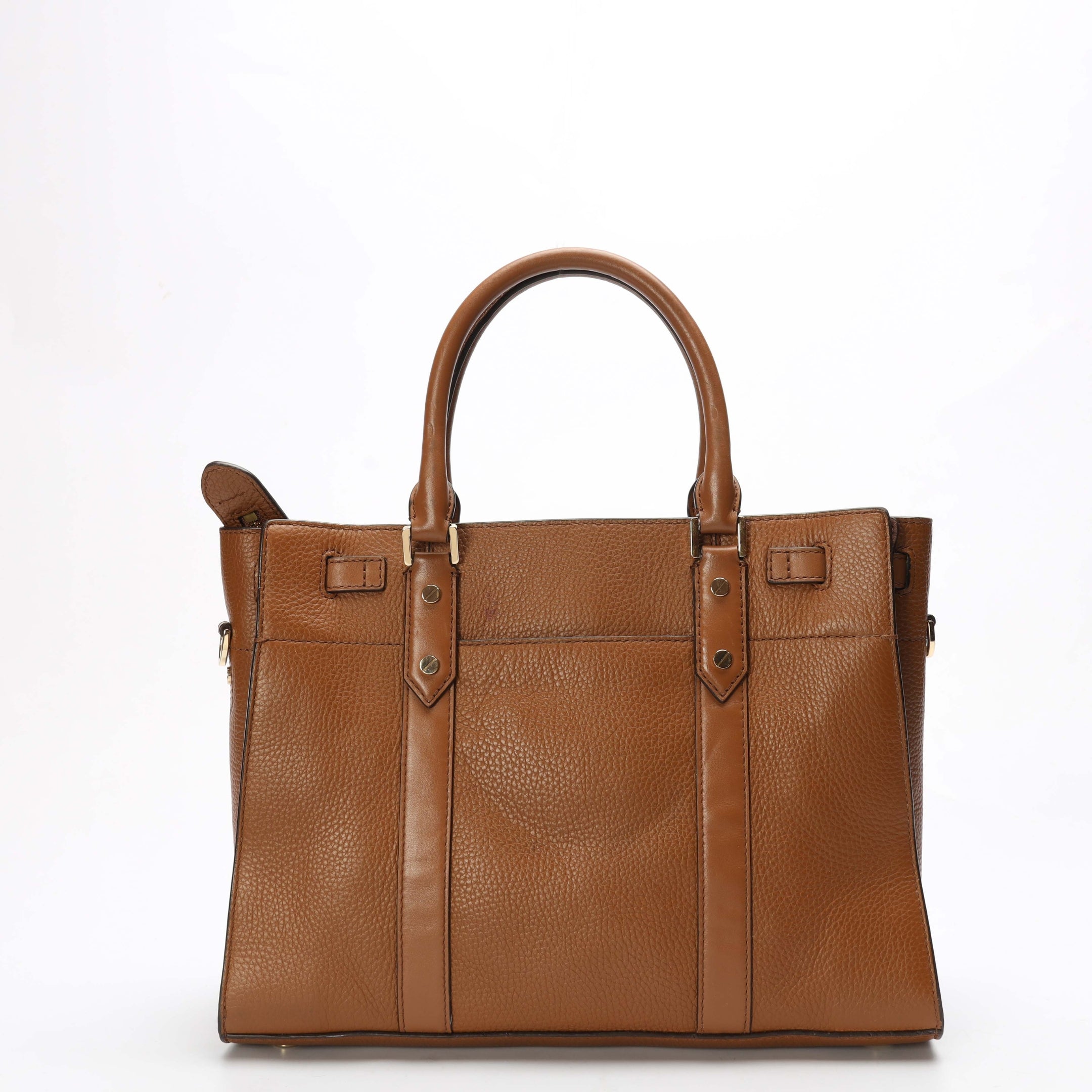 Michael Kors Nouveau Hamilton Brown Satchel