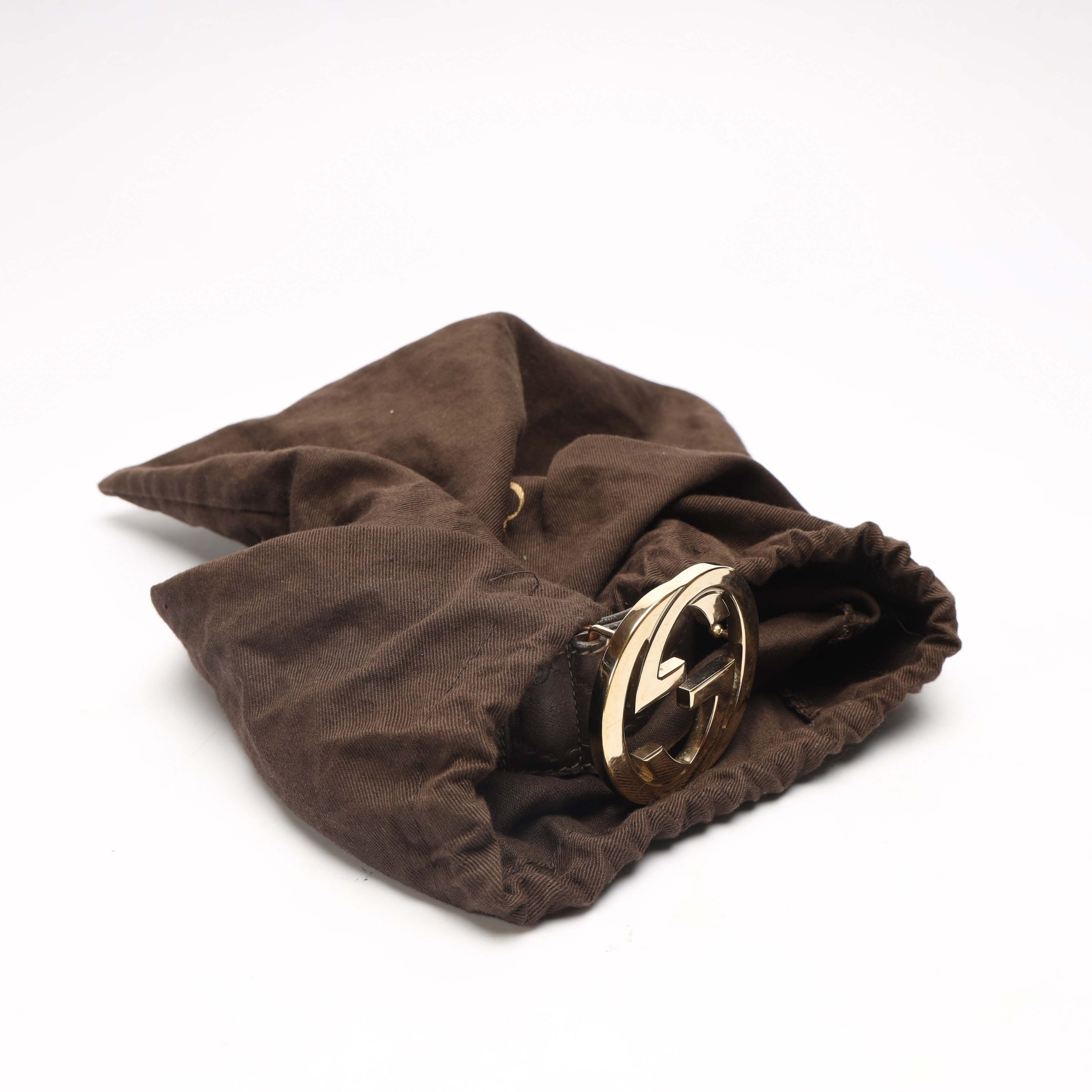 Gucci Metallic Interlocking G Buckle Belt