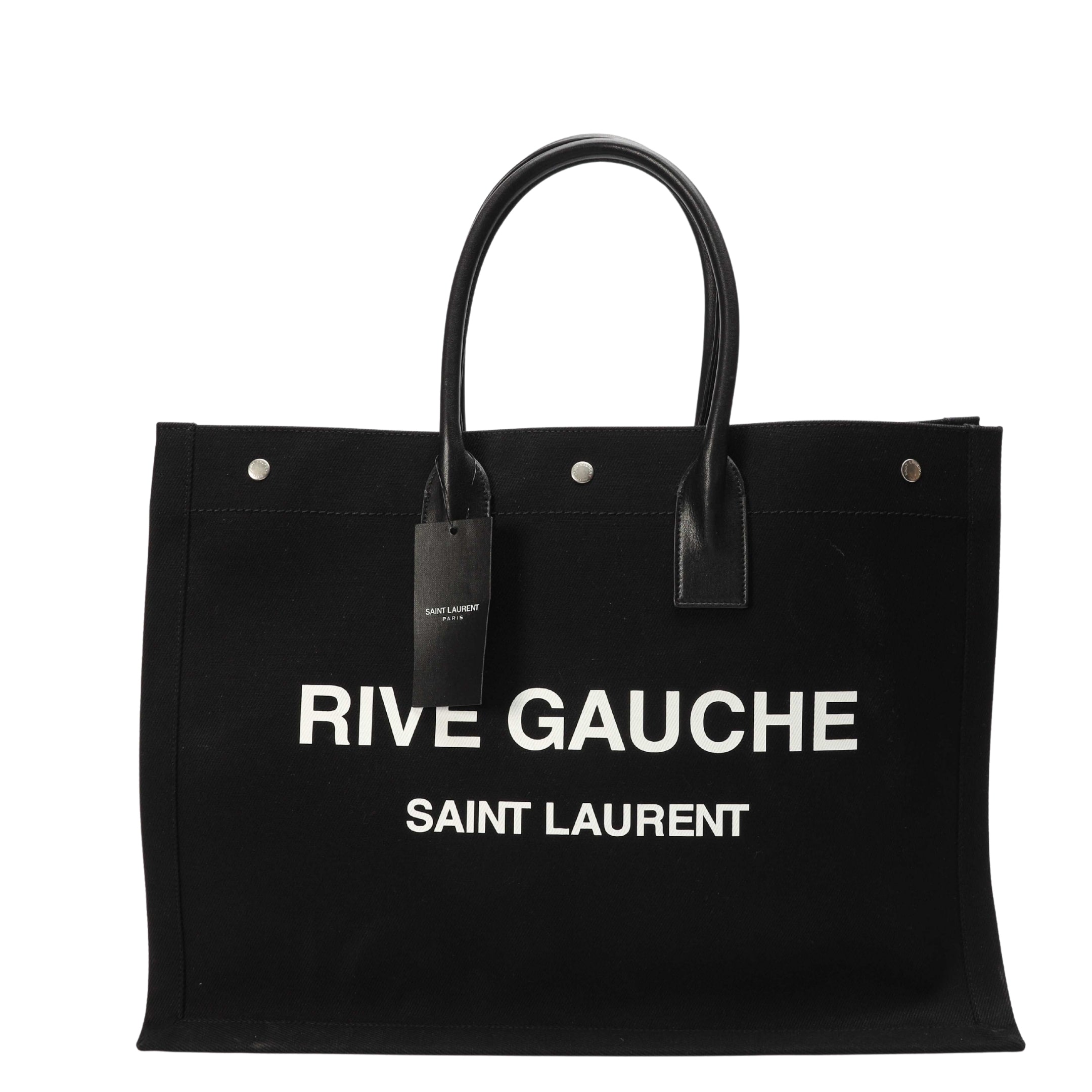 Saint Laurent Black Rive Gauche Tote