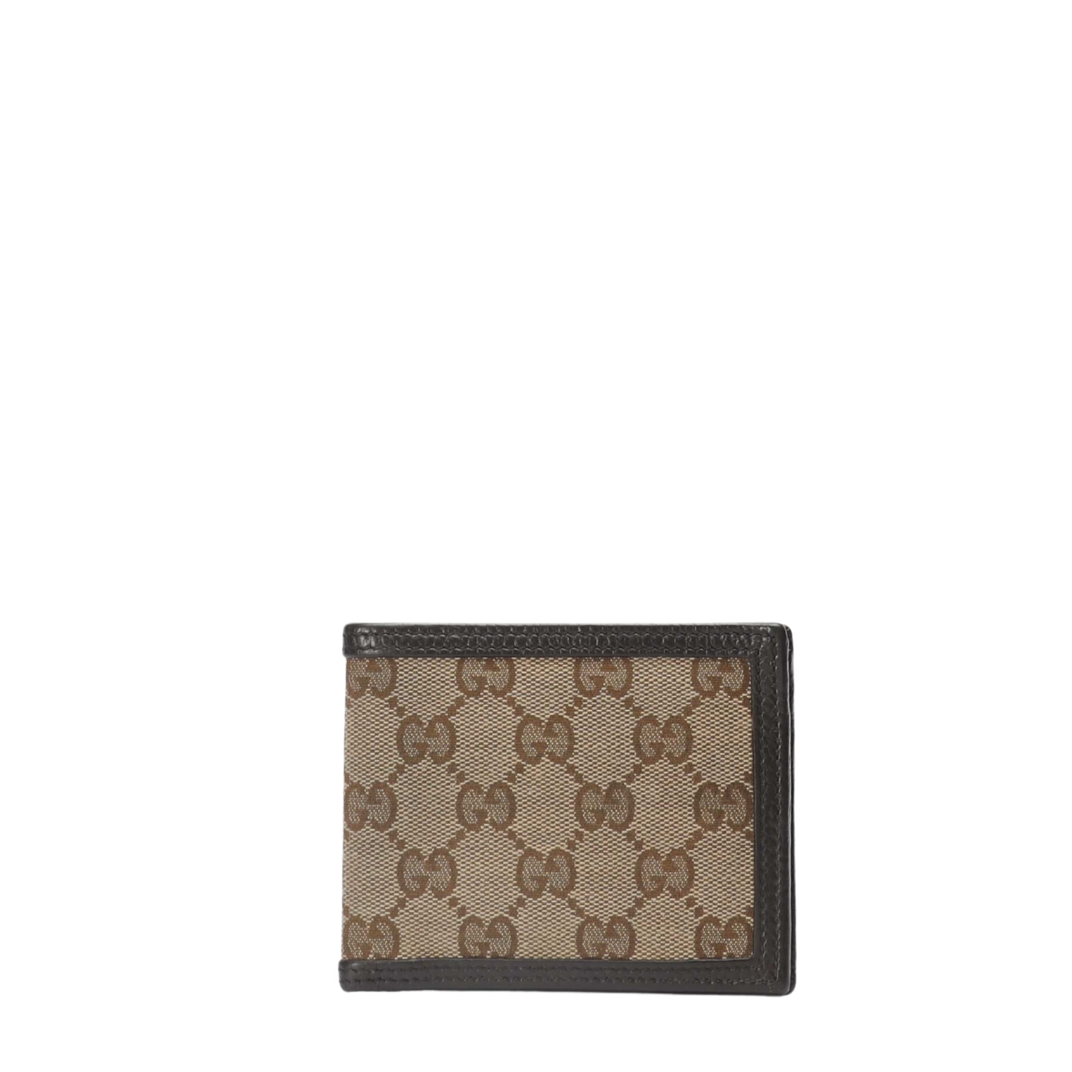 Gucci Beige GG Canvas Dollar Bifold Wallet