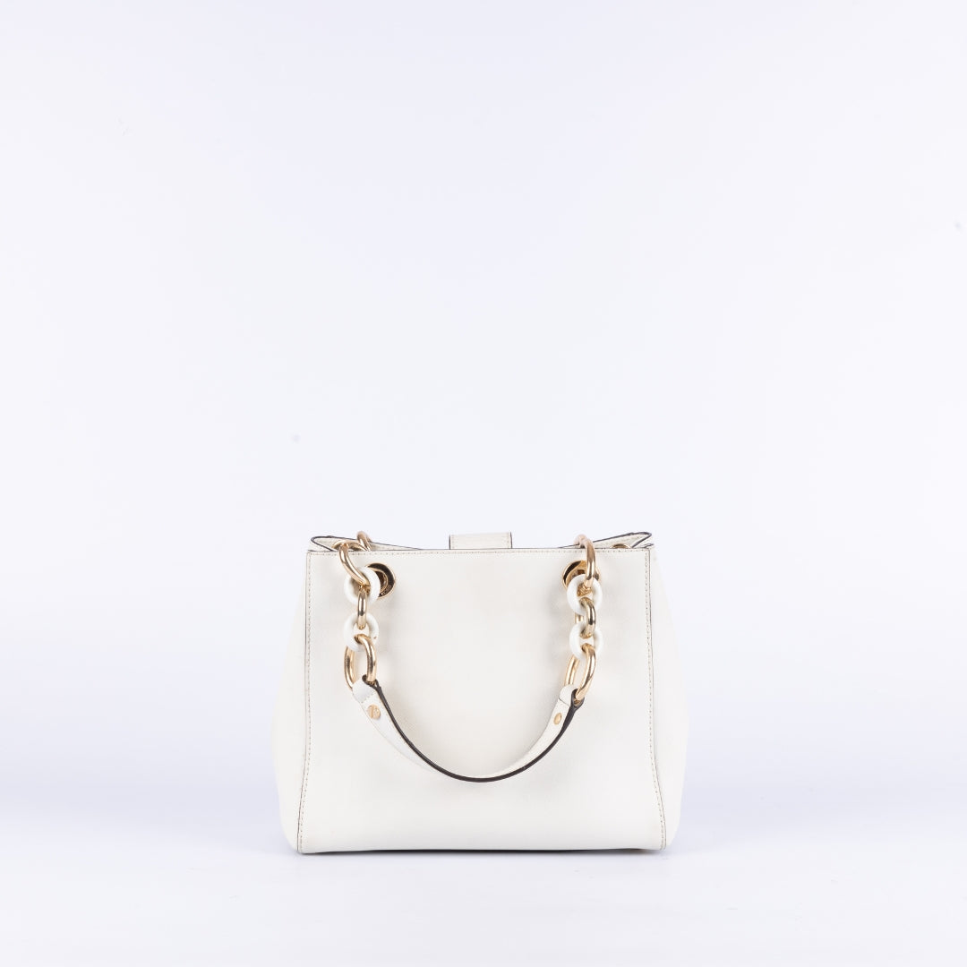 Michael Kors Cynthia Small Leather Satchel