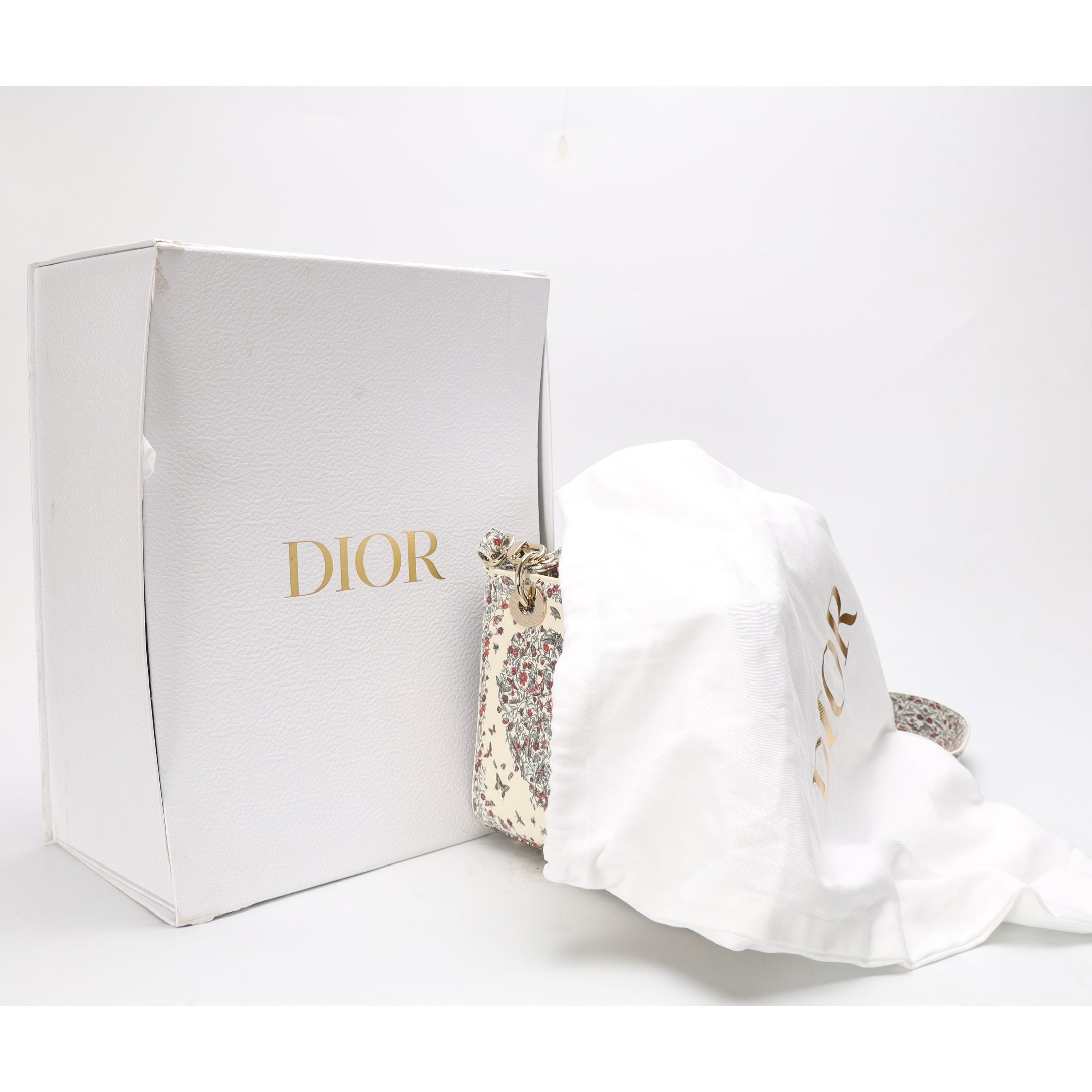 Dior Multicolor Amour de Roses Print Small Lady Dior Bag