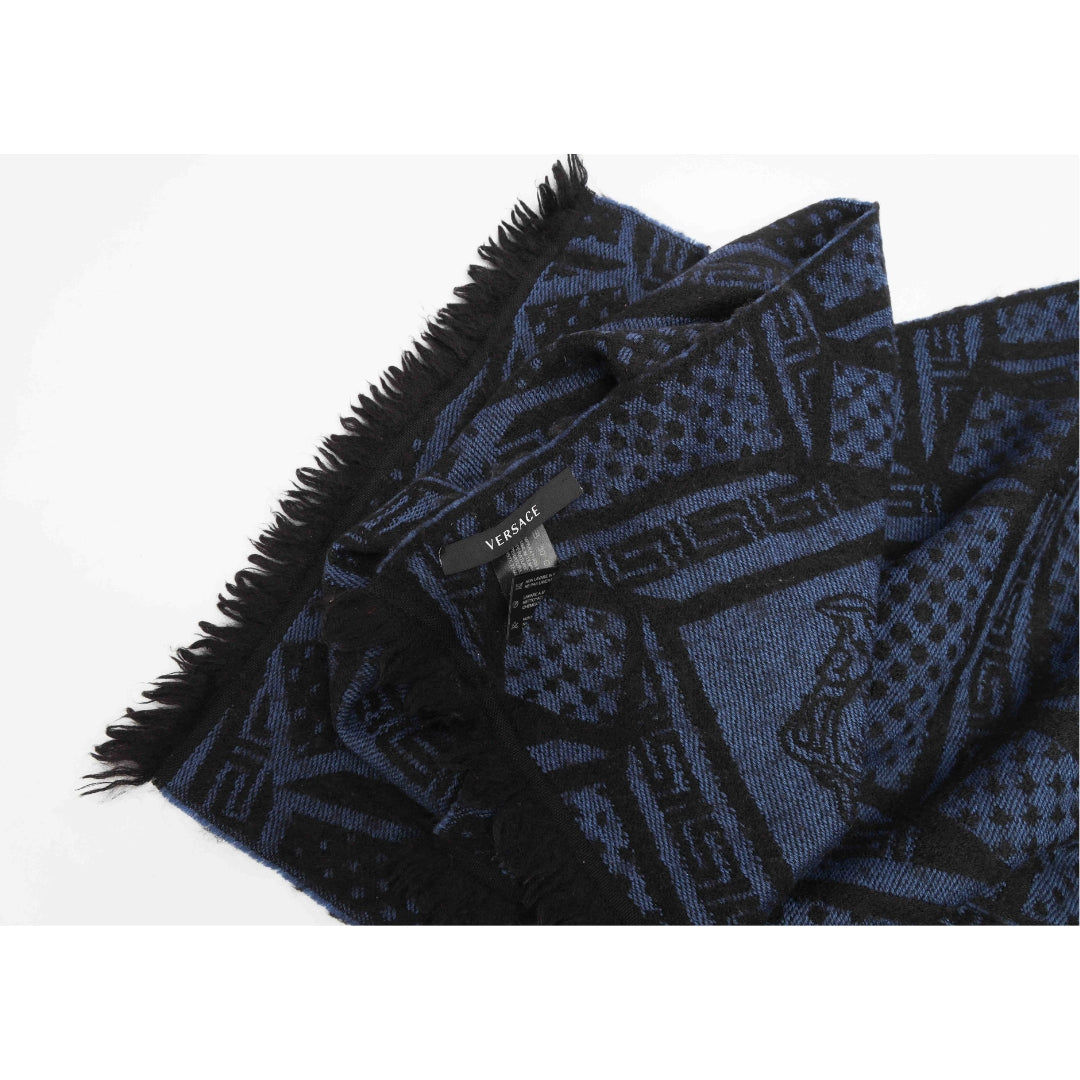 Versace Medusa Pattern Cahmere Scarf
